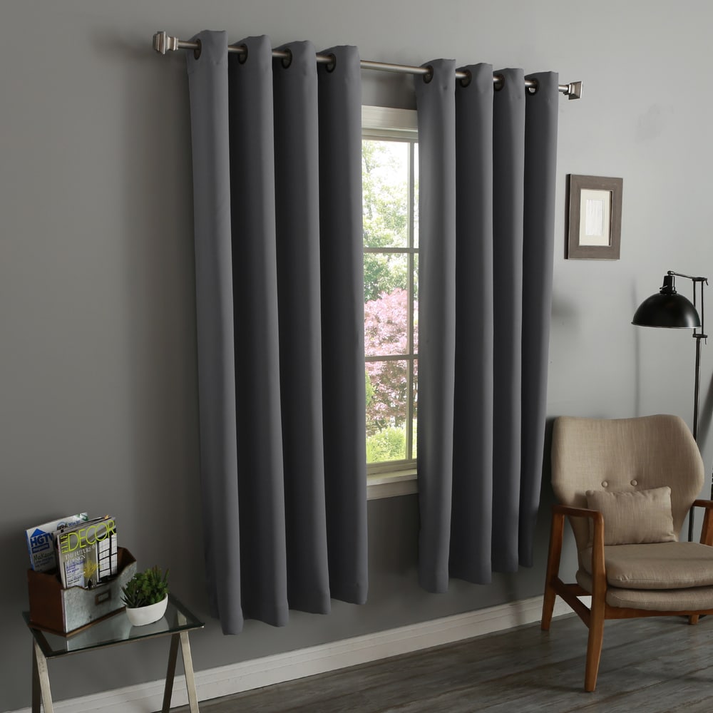 Aurora Home Thermal Insulated 72-inch Blackout Curtain Pair - 52 x 72