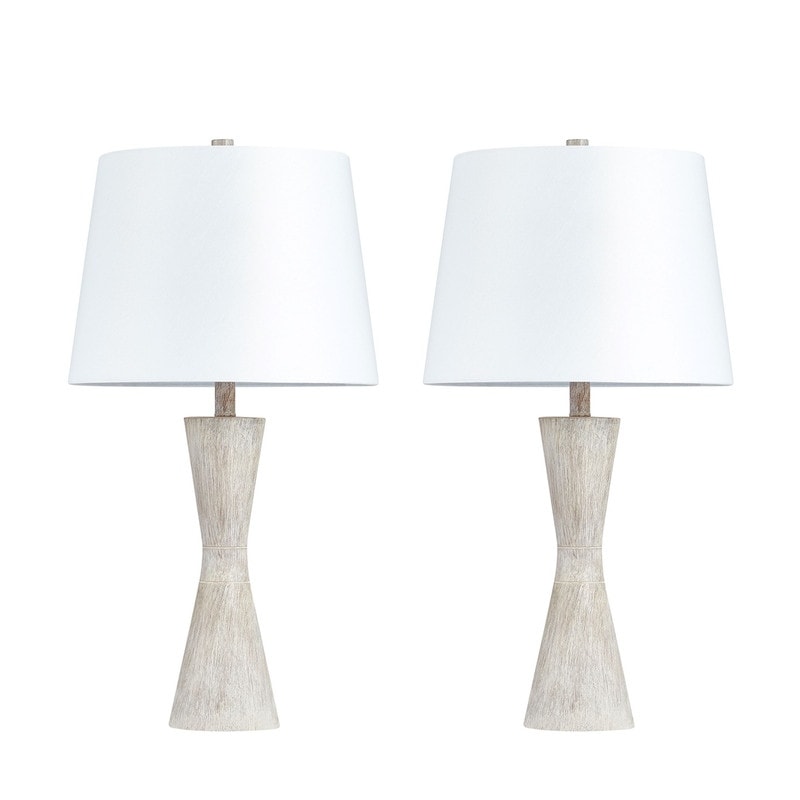 KAWOTI 27 Distressed Table Lamp Set (Set of 2)