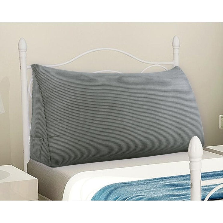 WOWMAX Large Bed Rest Reading Wedge Pillow Triangle Headboard Cushion