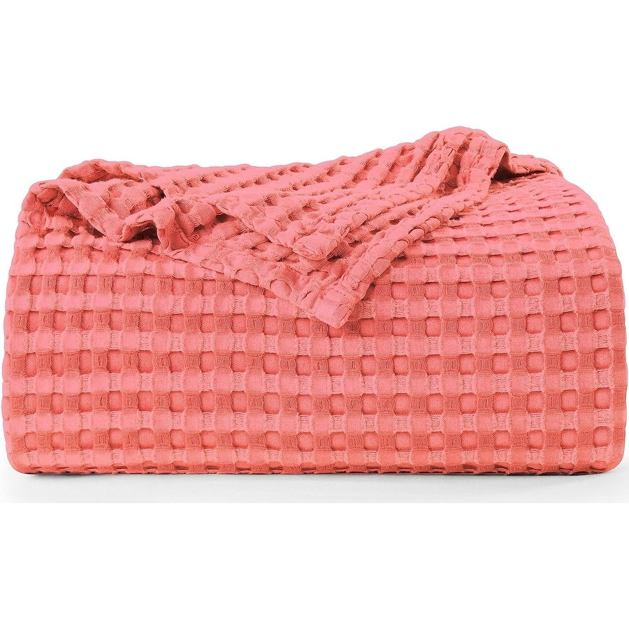 Cotton Waffle Blanket - Kingsize