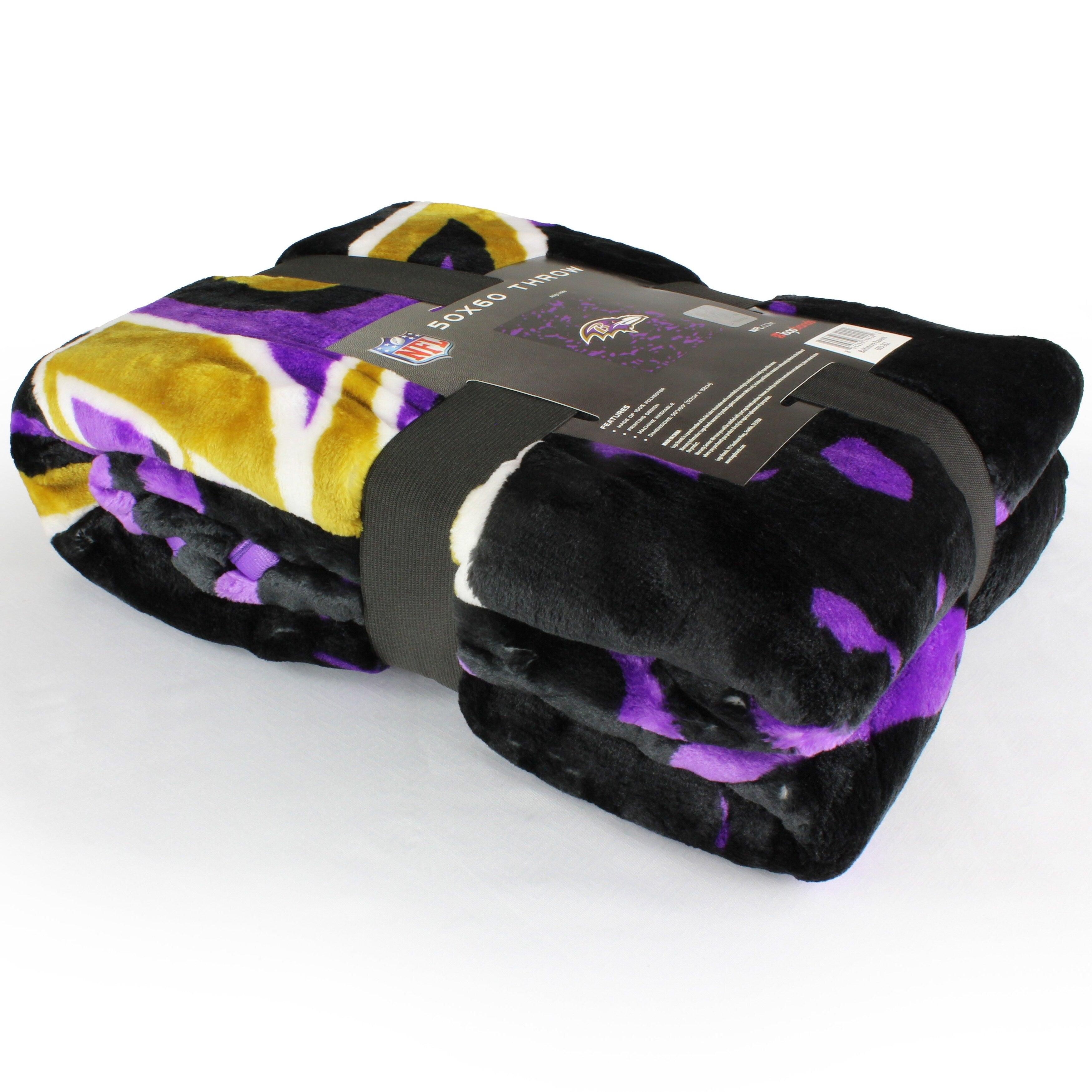 Baltimore Ravens 50 x 60 Throw Blanket