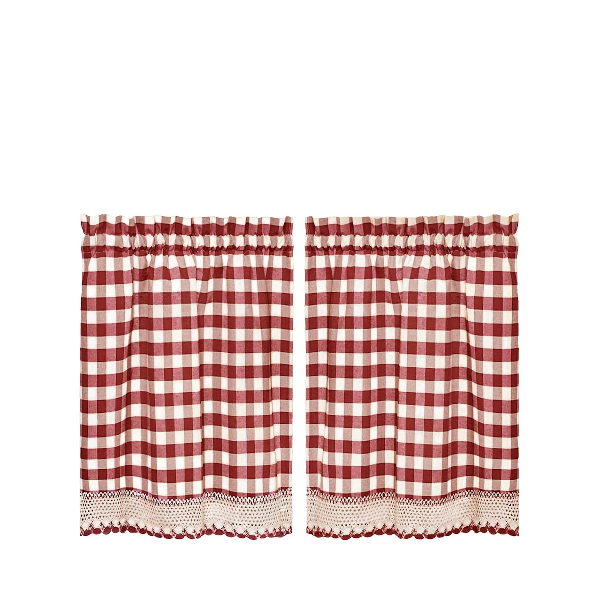 Achim Buffalo Check Window Curtain Tier Pair - 58x36