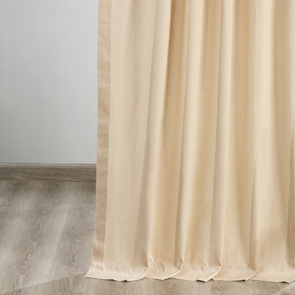 Exclusive Fabrics Solid Cotton Tie-Top Curtain (1 Panel)