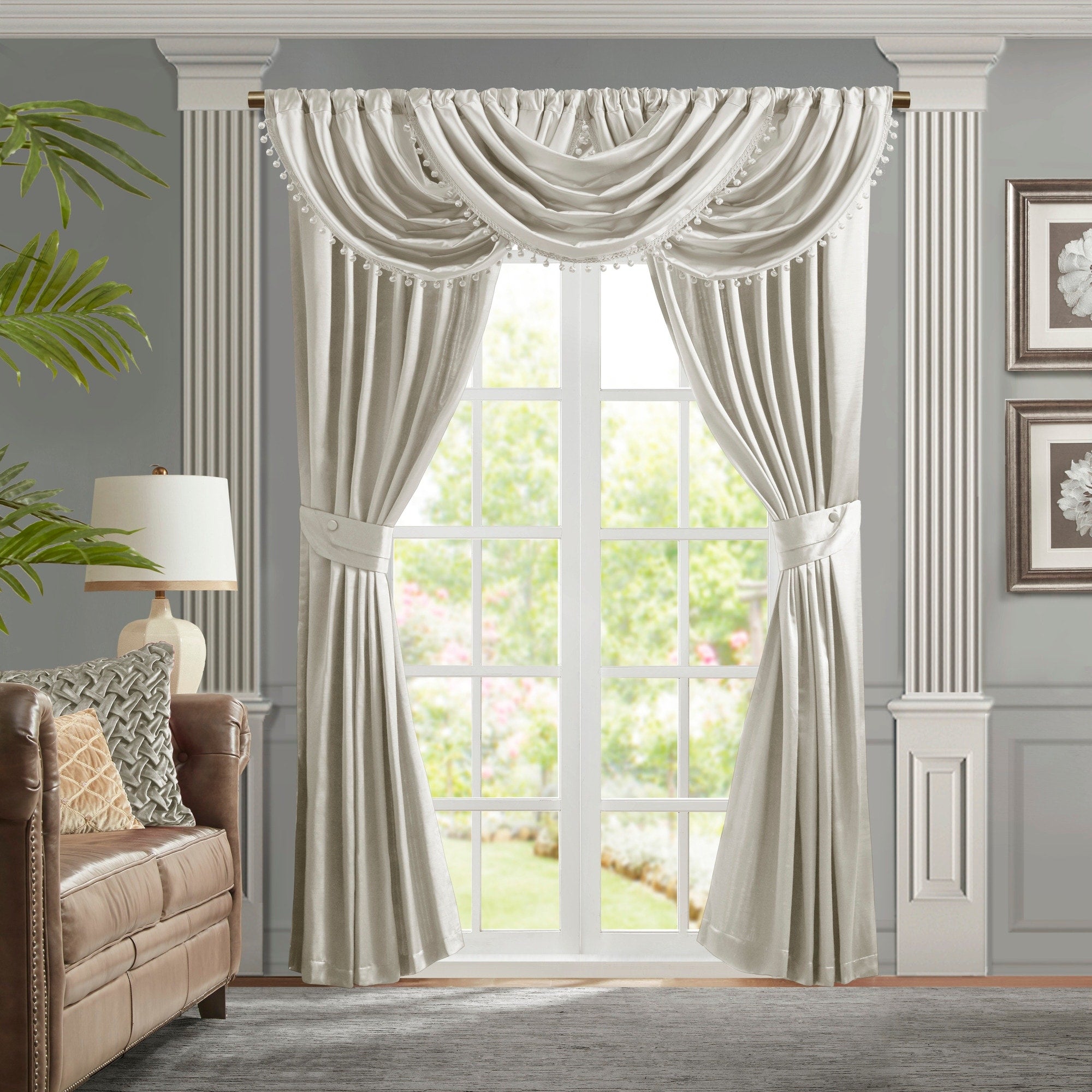 Croscill Classics Avignon Pleat Curtain Panel with Tieback (Single)