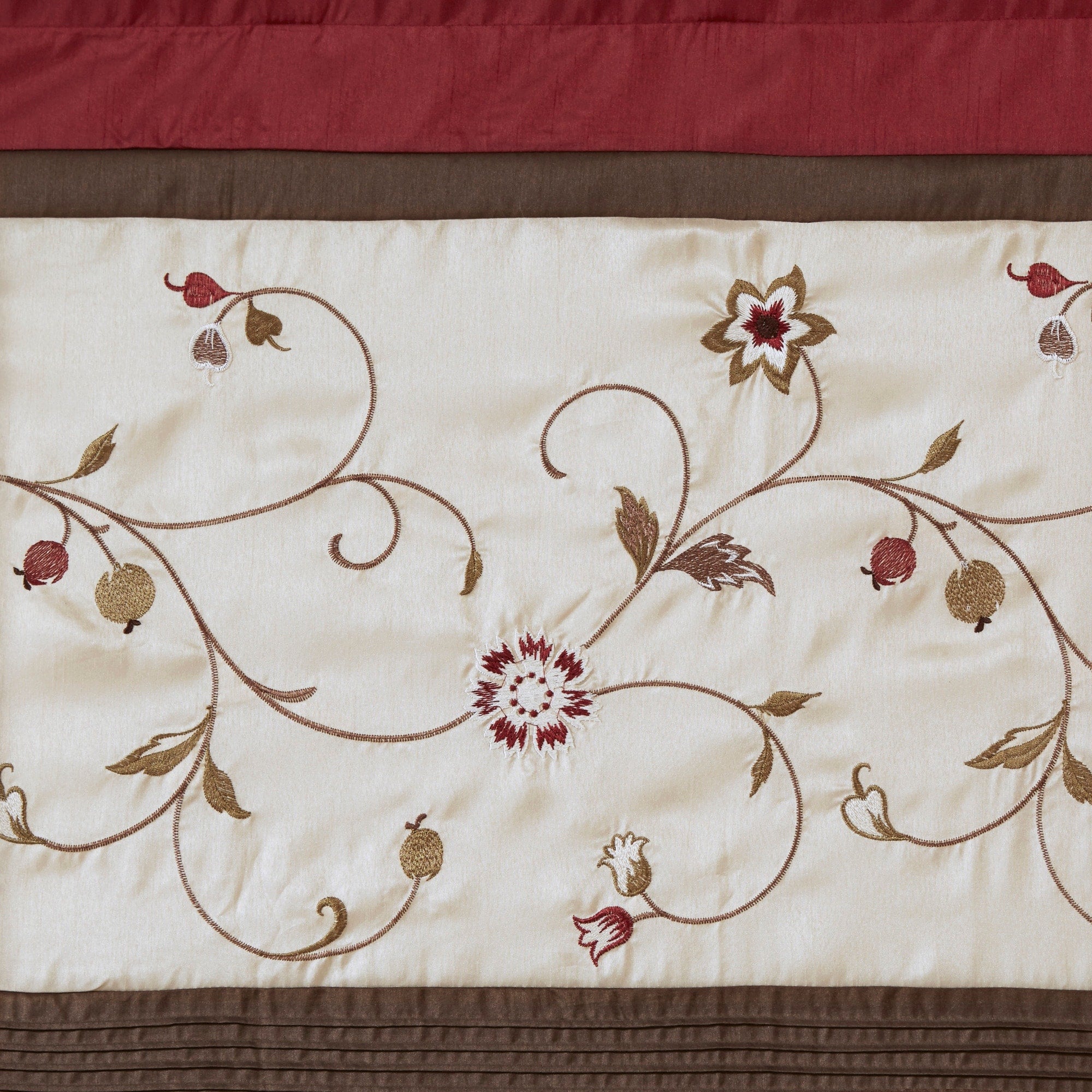 Madison Park Belle Embroidered Window Curtain Panel