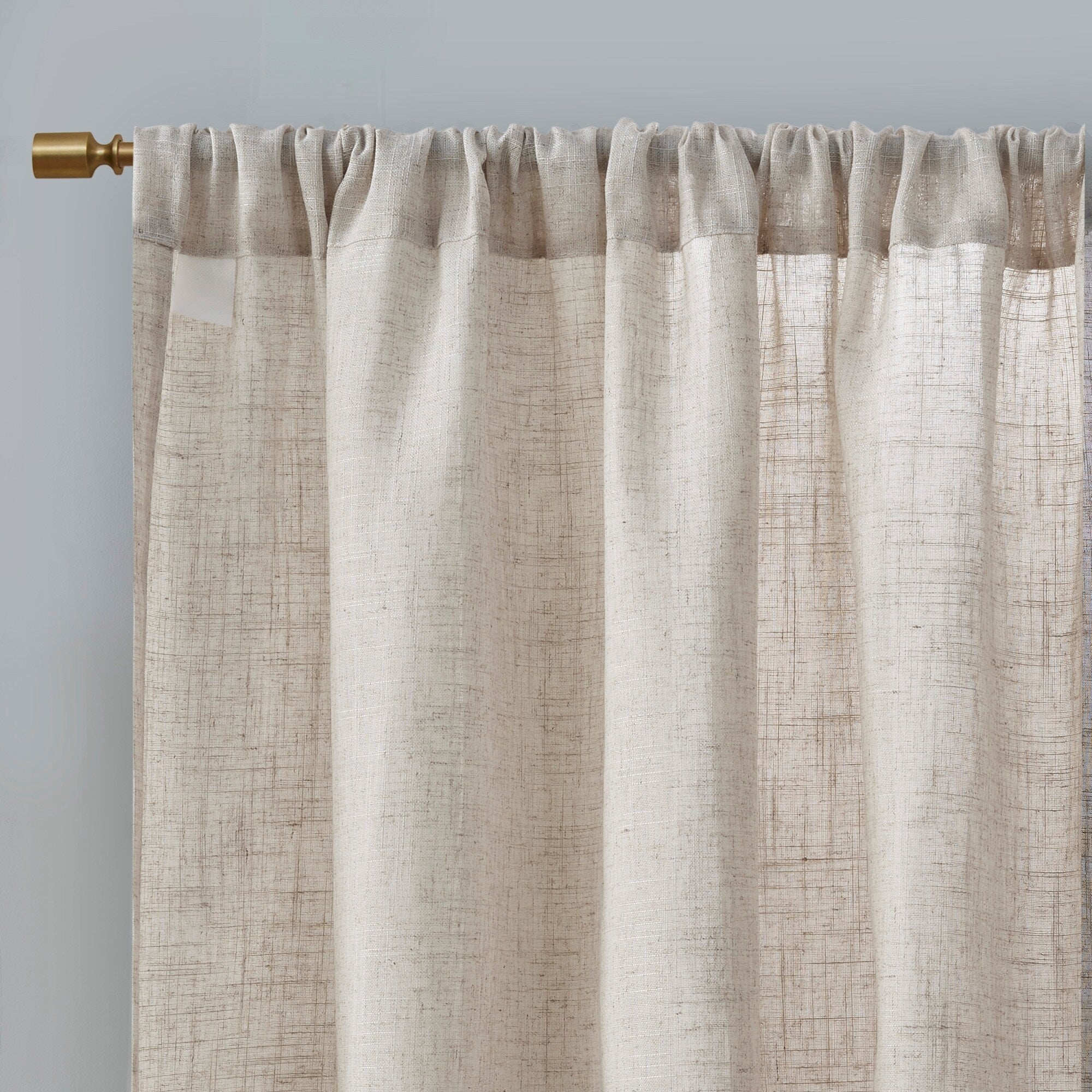 Madison Park Suvi Linen Blend Light Filtering Curtain Panel Pair