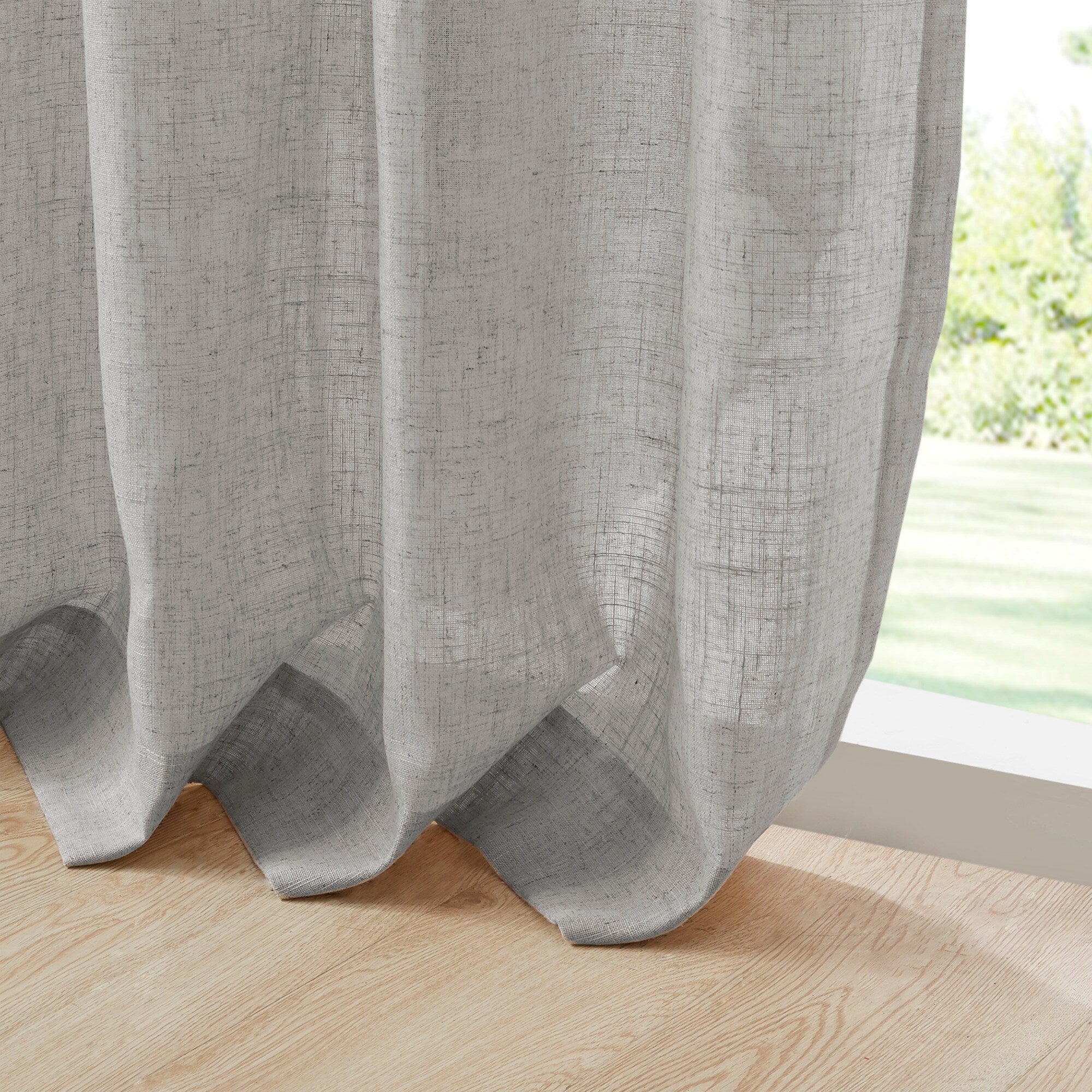 Madison Park Suvi Linen Blend Light Filtering Curtain Panel Pair