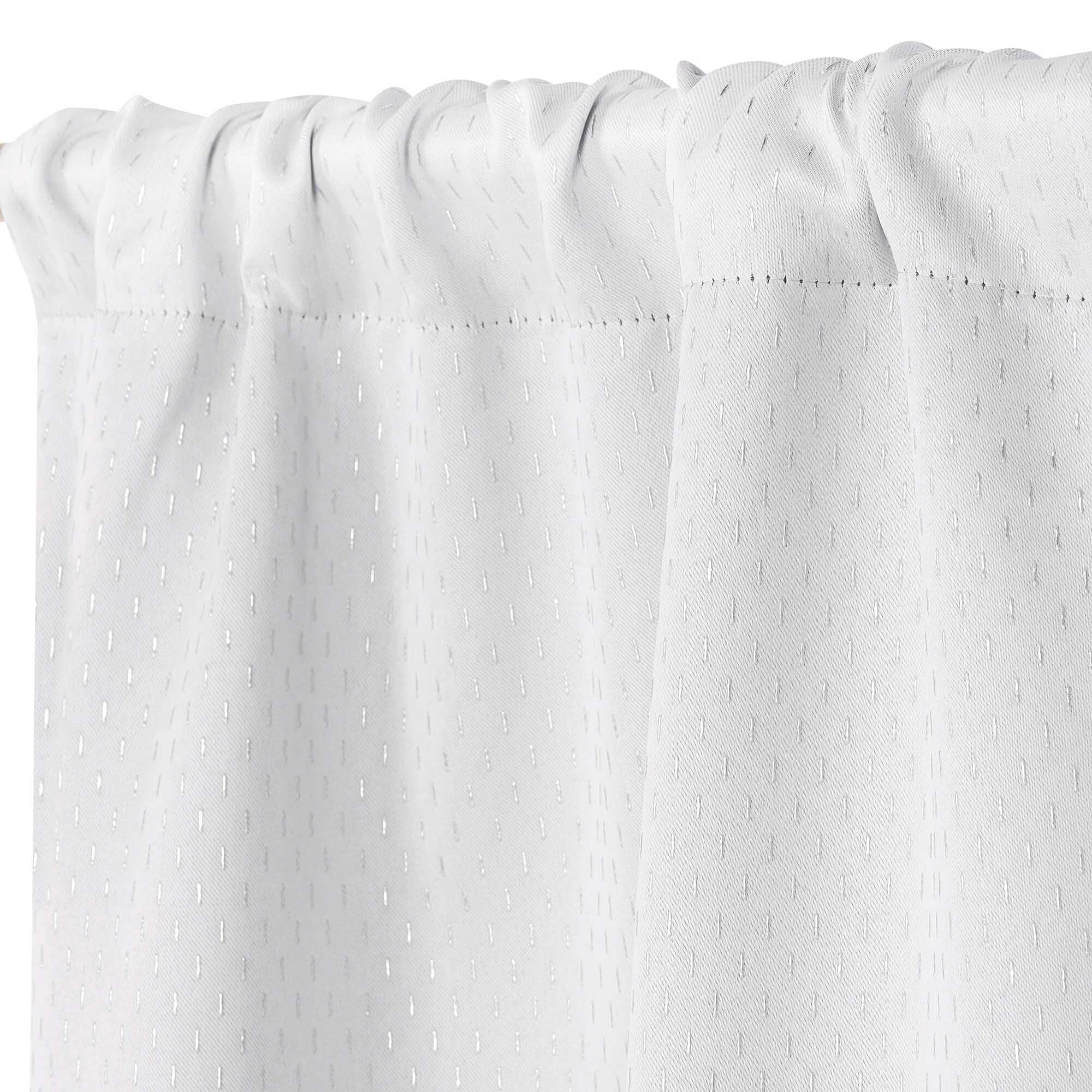 Superior Shimmer Washable Room Darkening Curtains, Set of 2 Panels