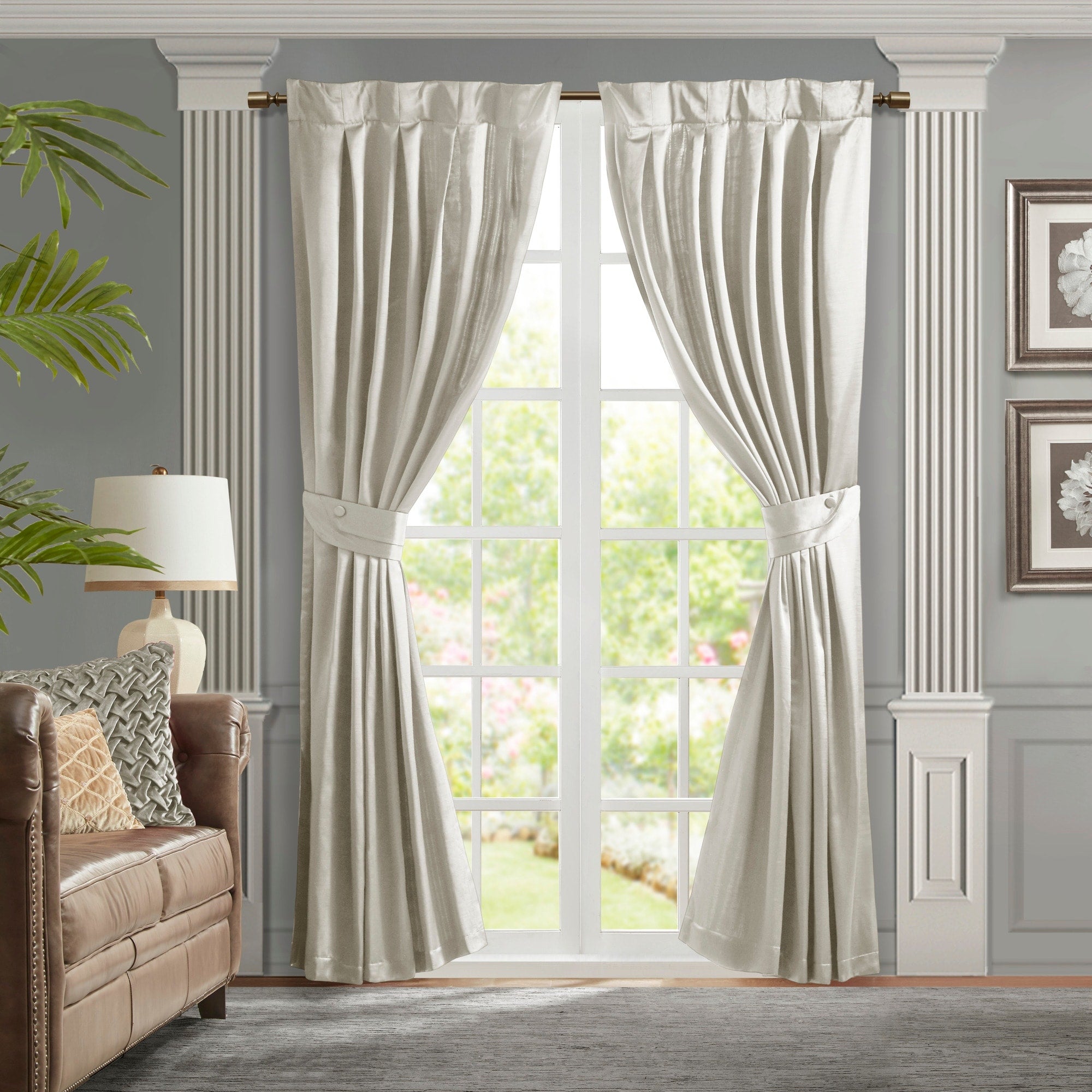 Croscill Classics Avignon Pleat Curtain Panel with Tieback (Single)