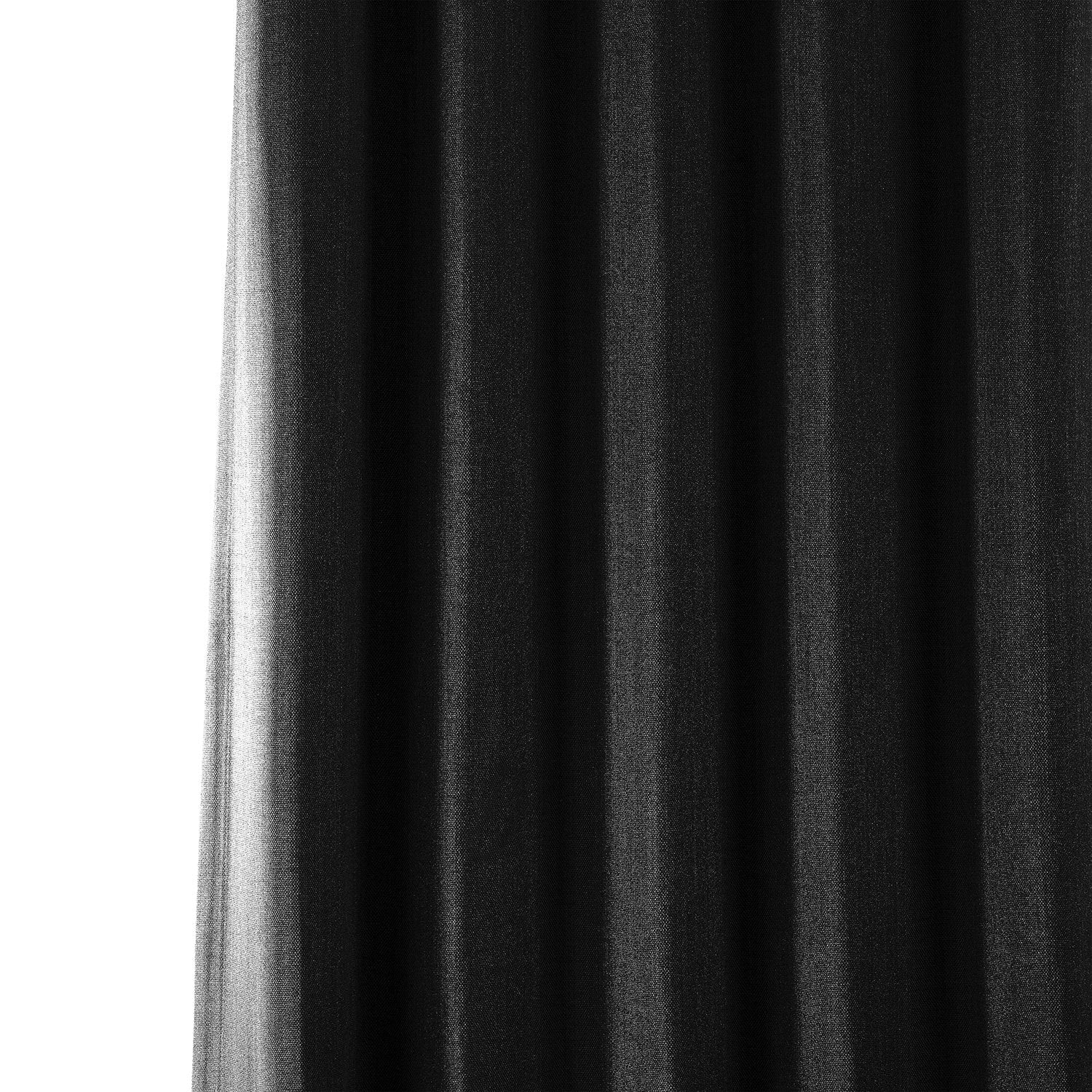 Exclusive Fabrics Faux Linen Room Darkening Curtain (1 Panel)