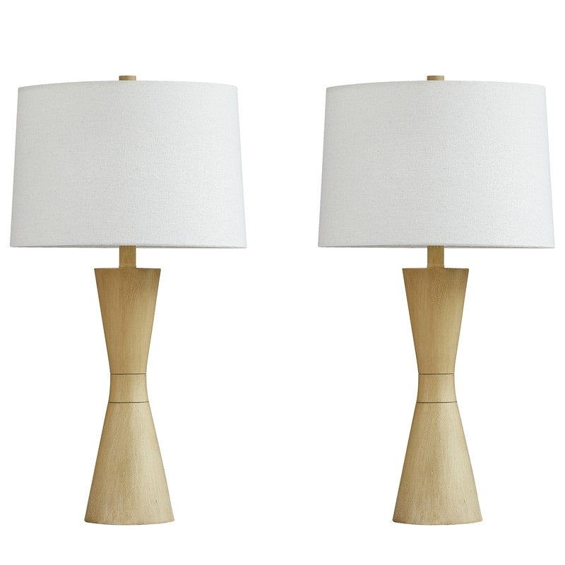 KAWOTI 27 Distressed Table Lamp Set (Set of 2)