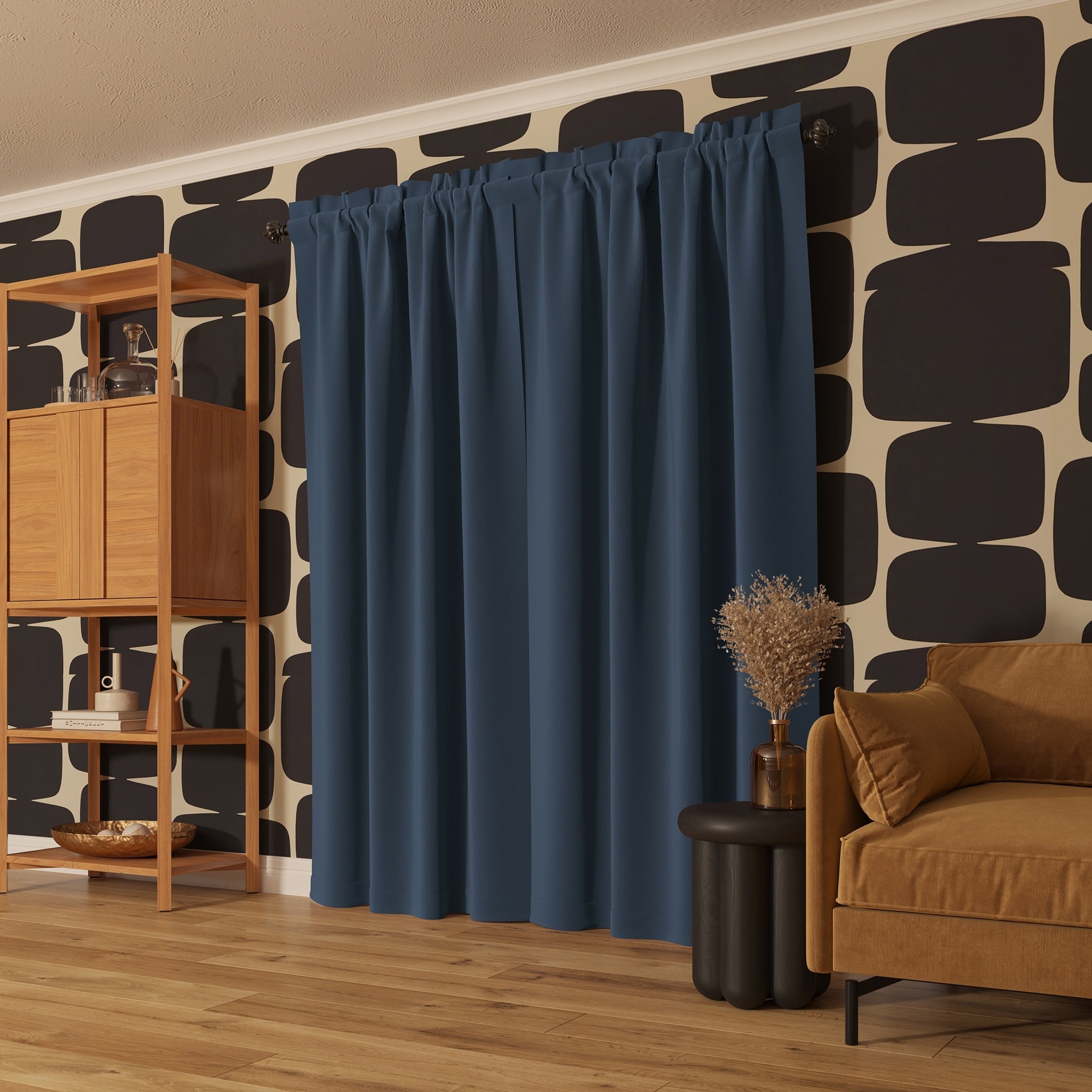 Sun Zero Oslo Theater Grade Extreme Total Blackout Rod Pocket 1-Piece Curtain Panel, Single Panel