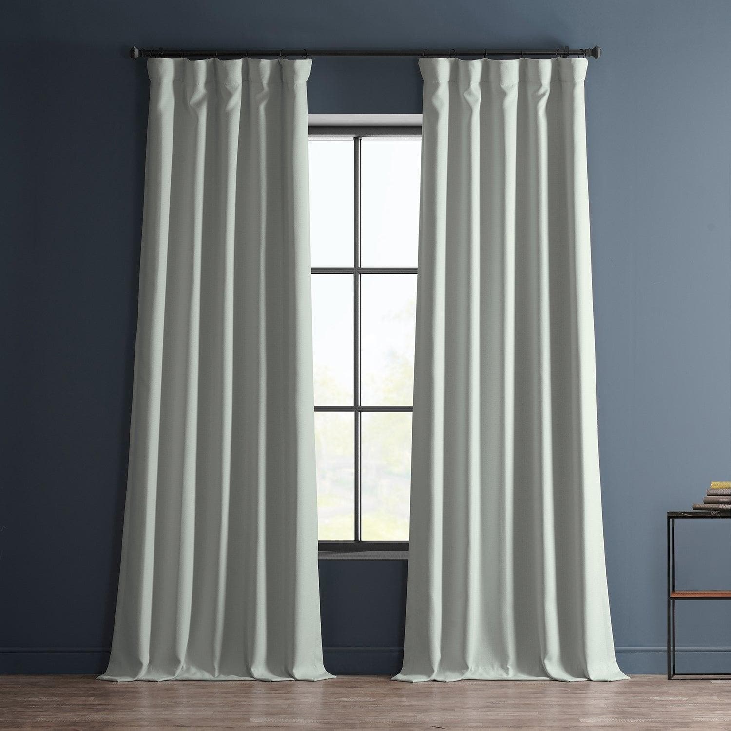 Exclusive Fabrics Faux Linen Room Darkening Curtain (1 Panel)