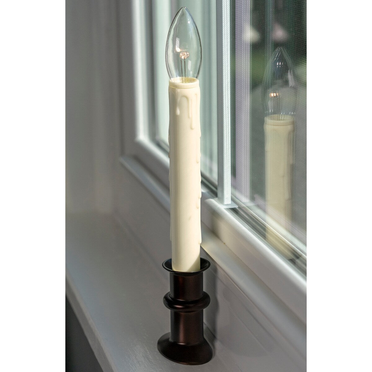 B/O Bi Directional IR Window Hugger Candles w/Remote (Set of 2 or 4)