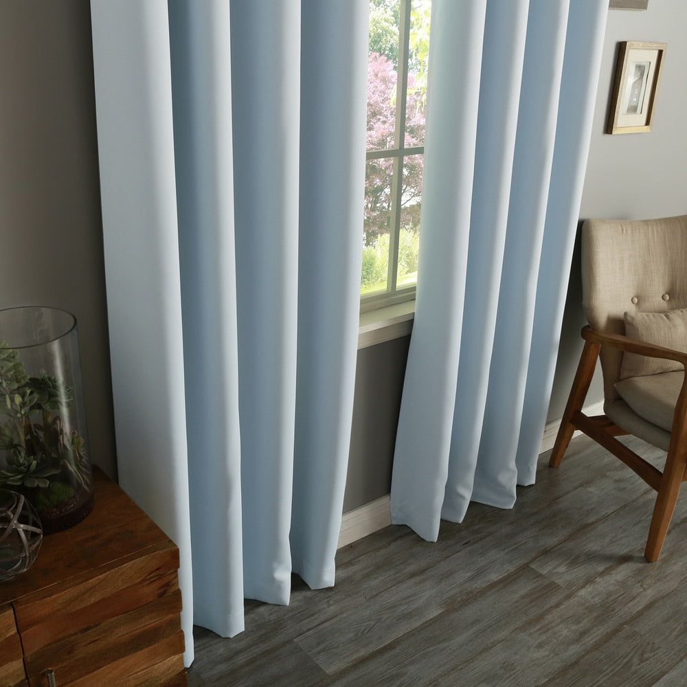 Aurora Home Grommet-top Insulated Blackout Curtain Panel Pair - 52 x 120