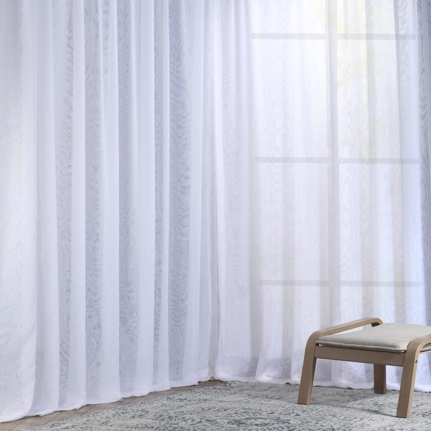 Exclusive Fabrics Double Layer Sheer White Single Curtain Panel (1 Panel)