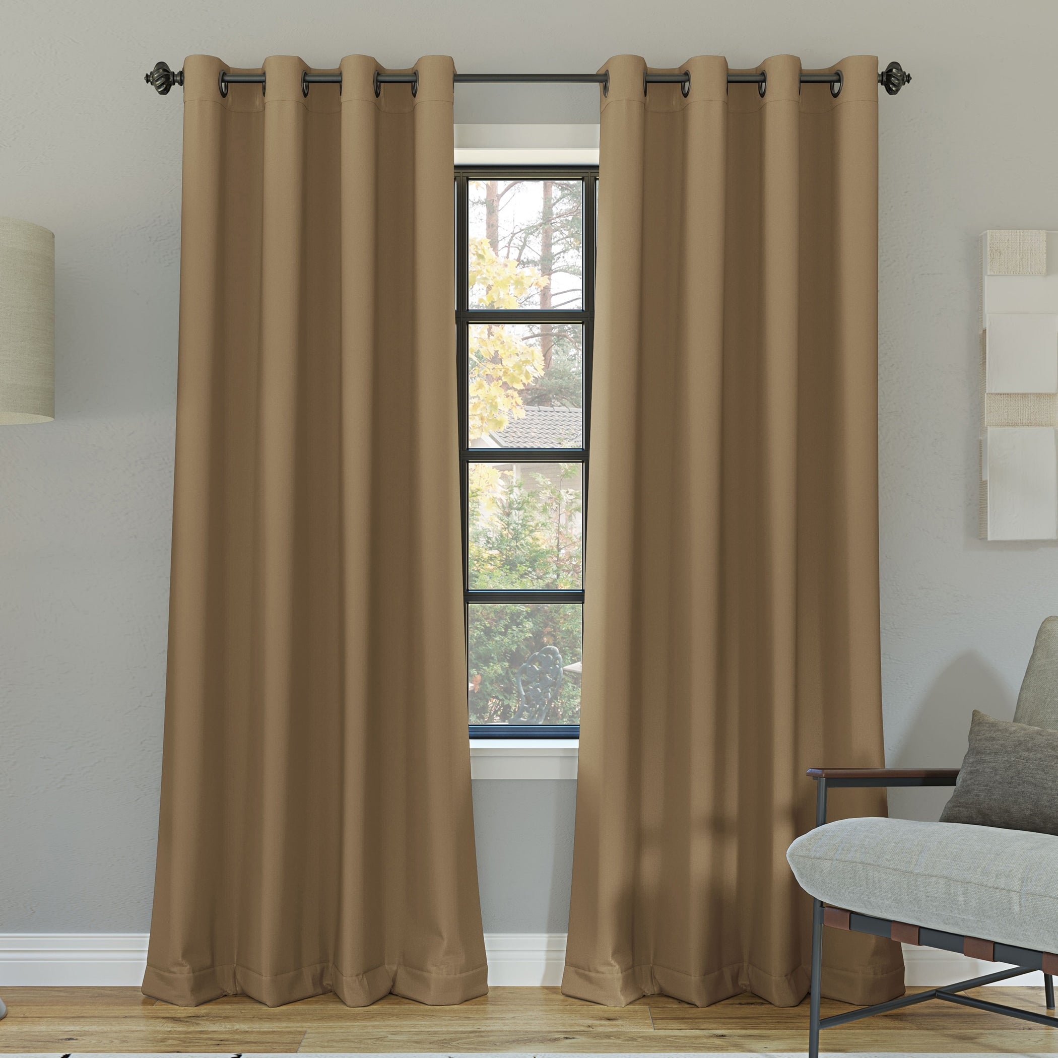 Sun Zero Oslo Theater Grade Extreme Total Blackout Grommet 1-Piece Curtain Panel, Single Panel