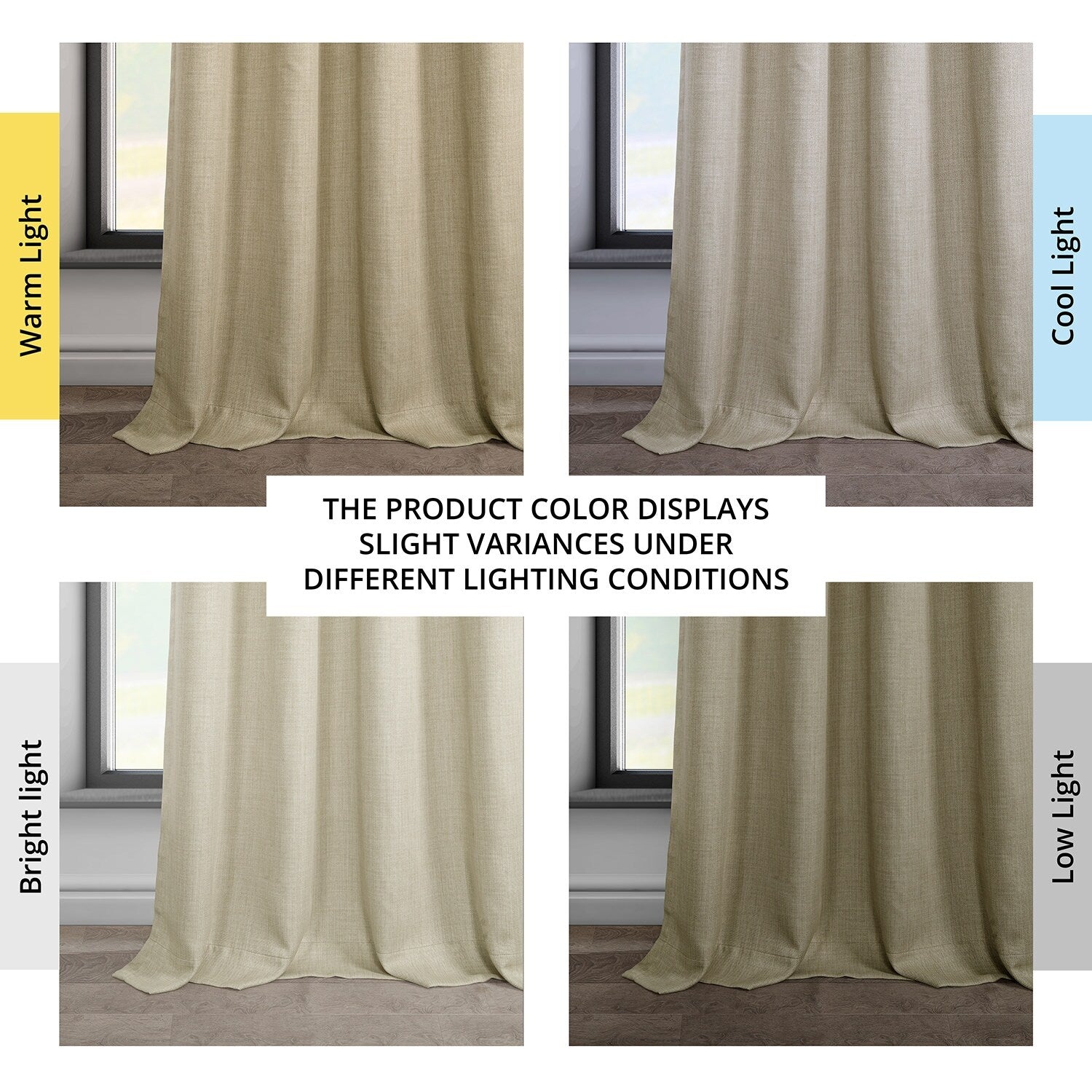 Exclusive Fabrics Faux Linen Grommet Room Darkening Curtain (1 Panel)