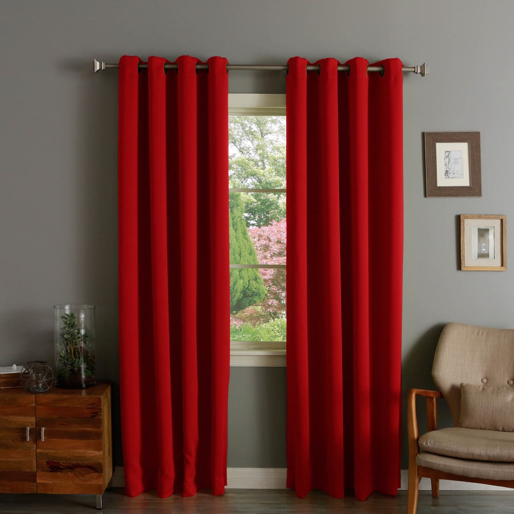 Aurora Home Grommet-top Insulated Blackout Curtain Panel Pair - 52 x 120