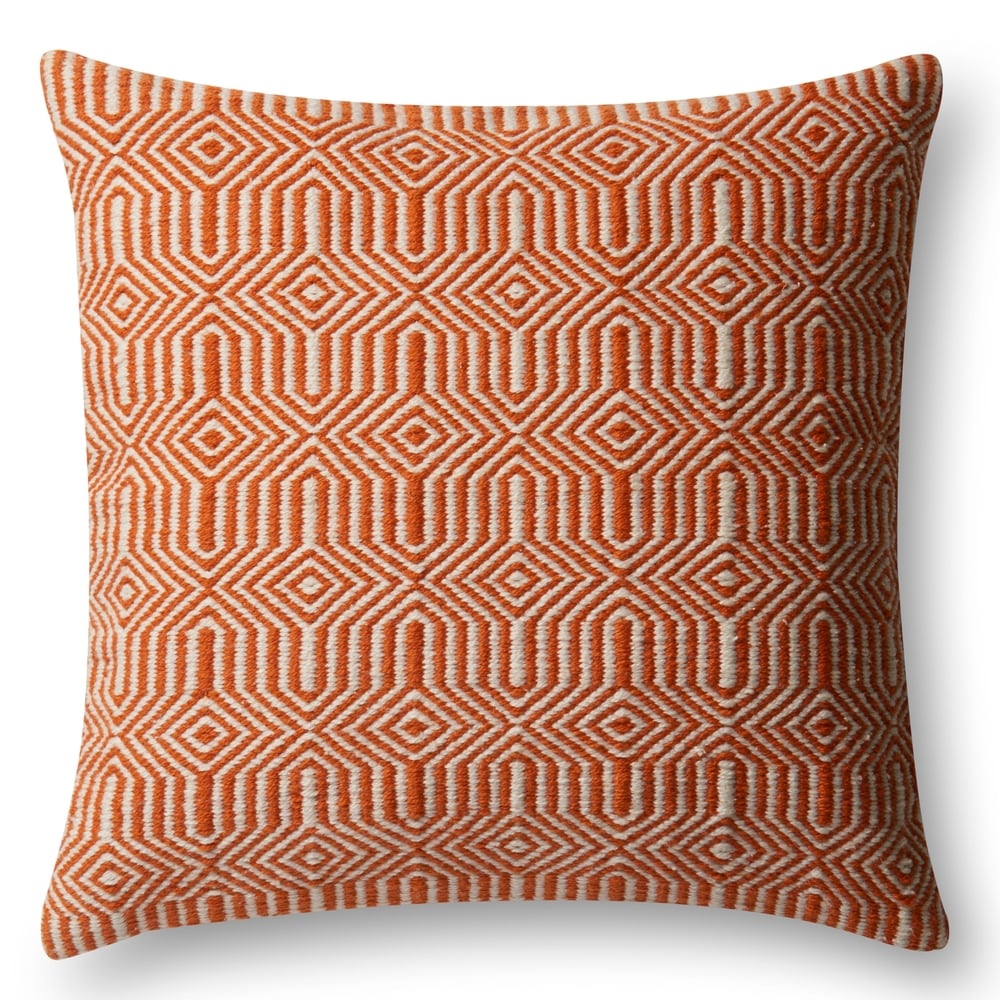 22-inch Indoor/Outdoor Geometric Throw Pillow OR Cover