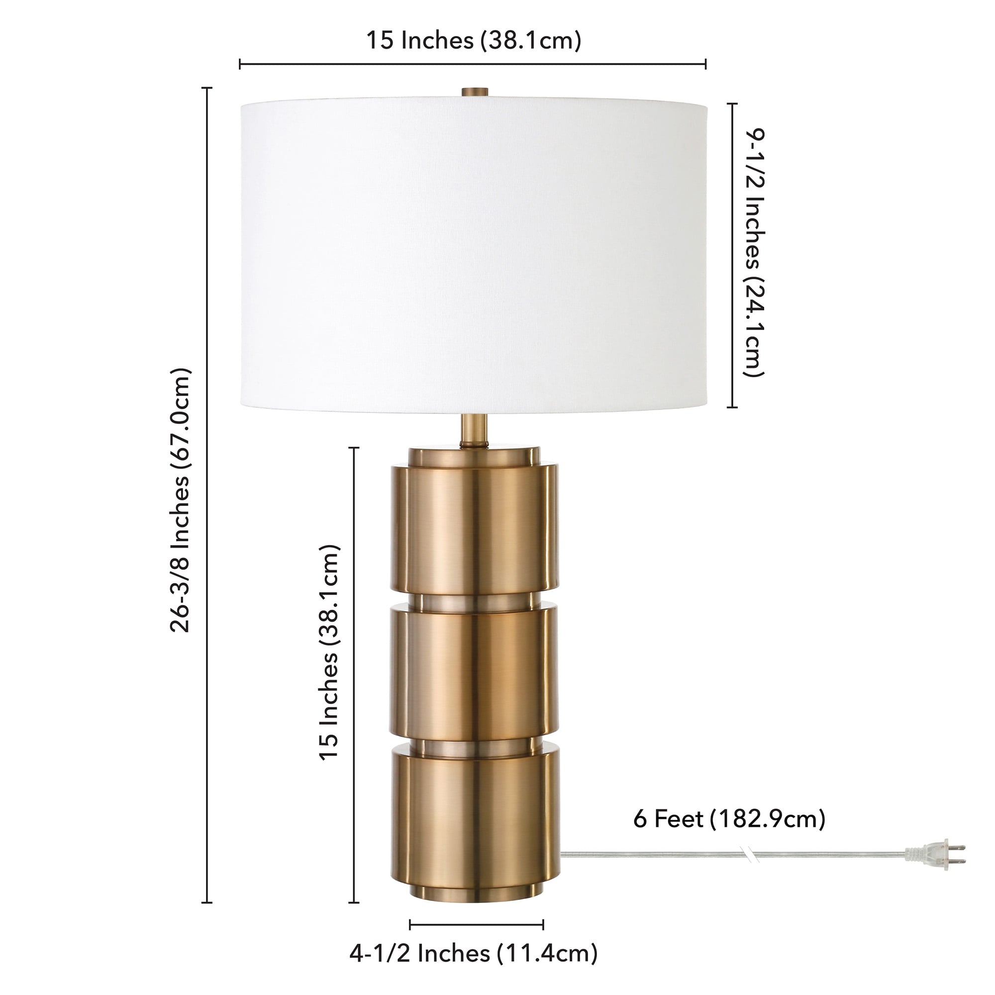 Campbell Brass Table Lamp