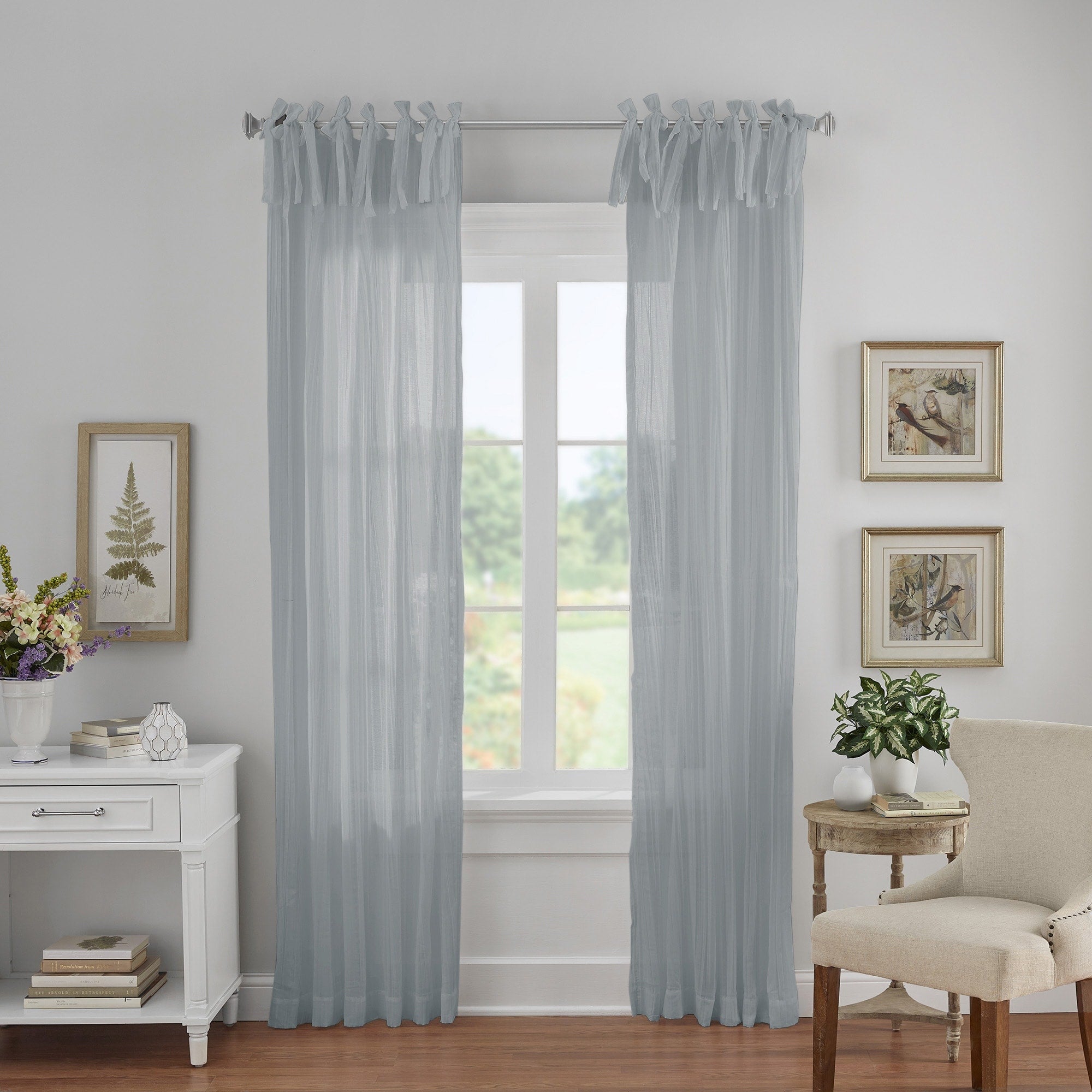 Elrene Jolie Tie-top Curtain Panel