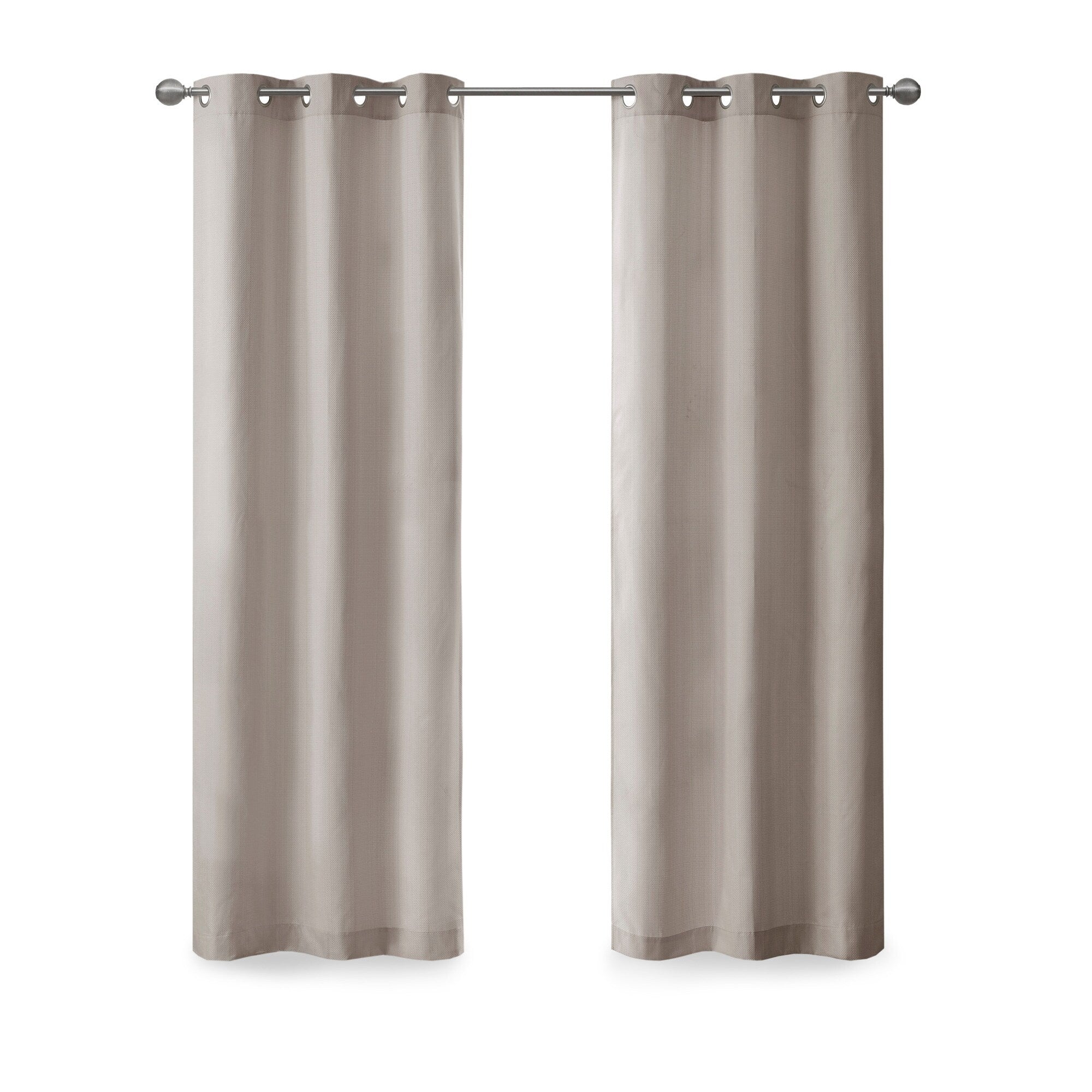 Madison Park Colm Basketweave Room Darkening Curtain Panel Pair