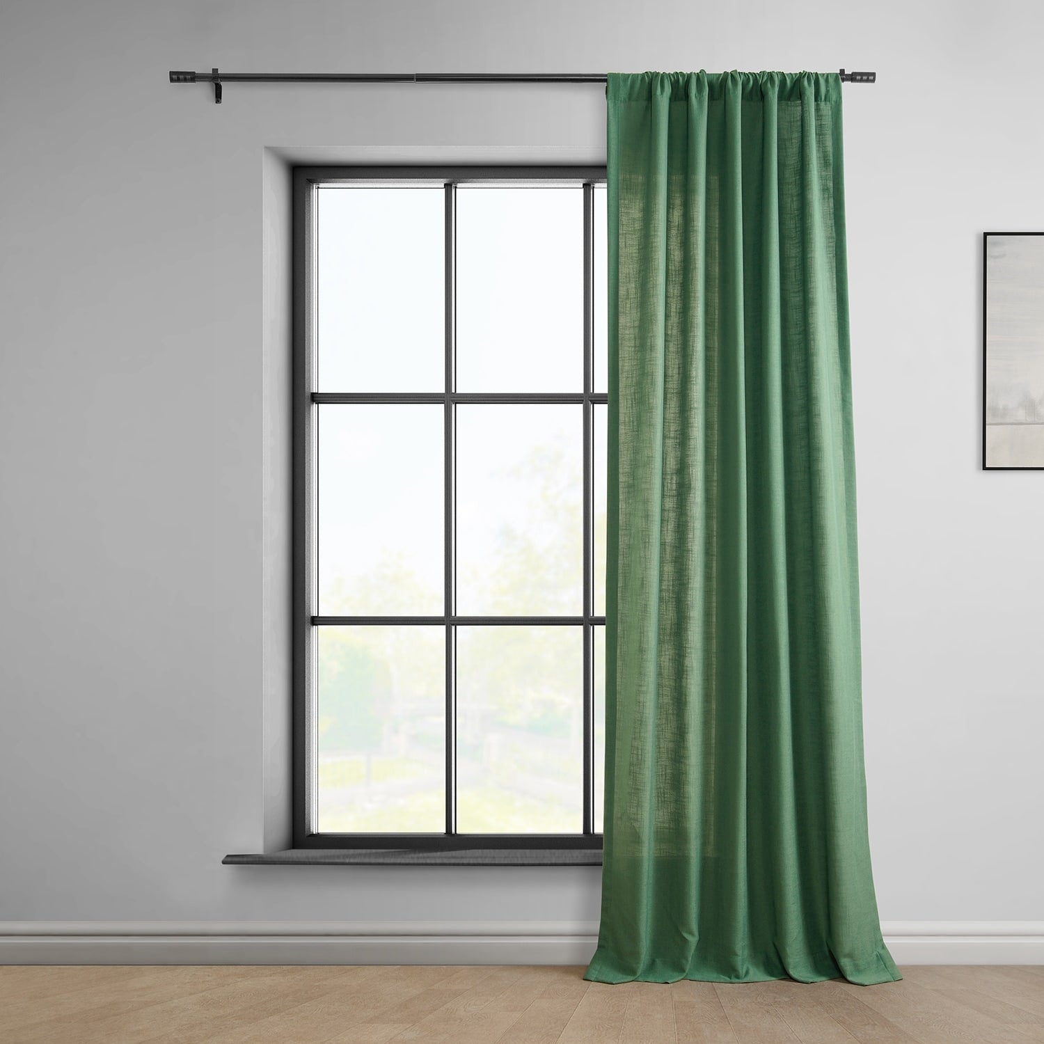 Exclusive Fabrics Classic Faux Linen Curtain (1 Panel)