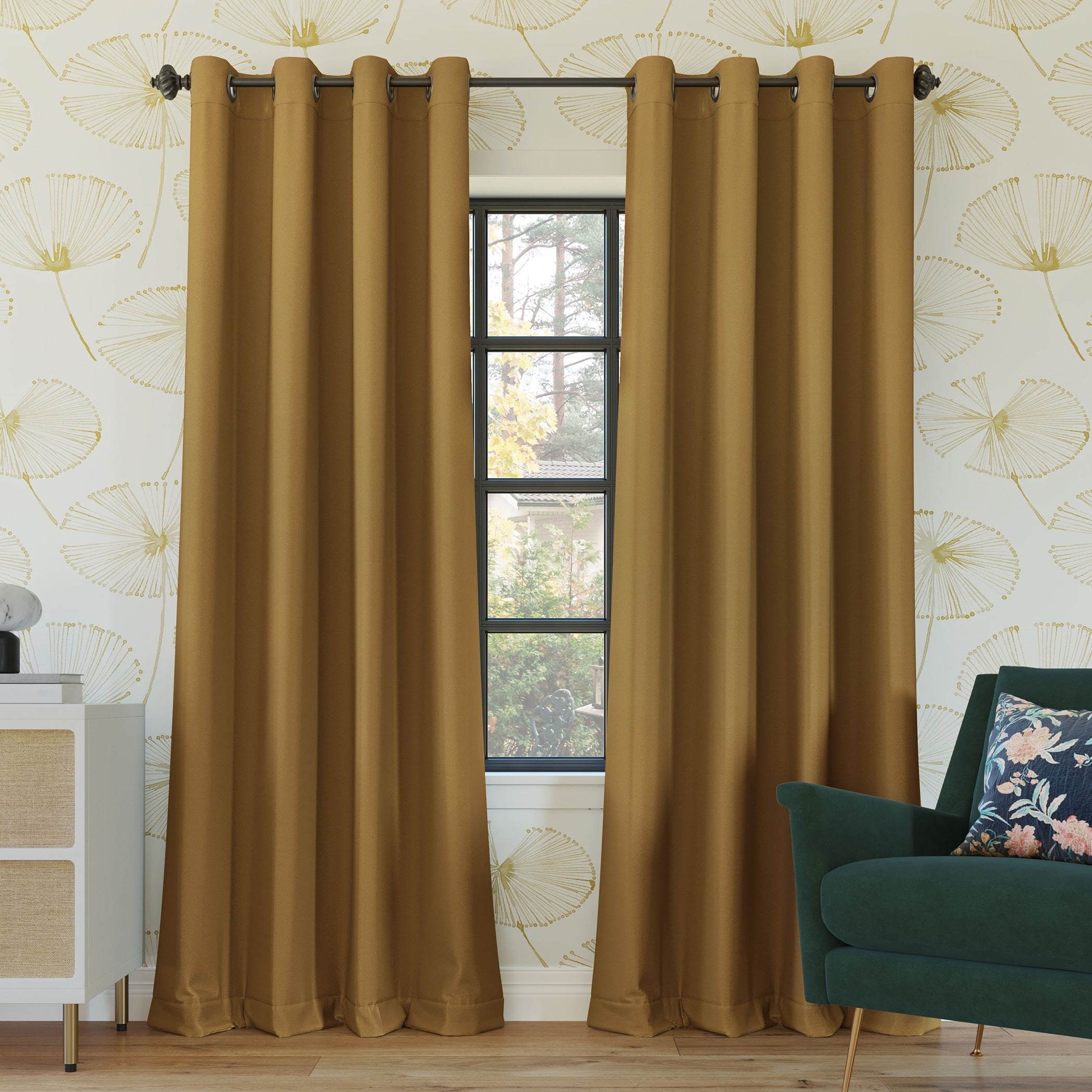 Sun Zero Oslo Theater Grade Extreme Total Blackout Grommet 1-Piece Curtain Panel, Single Panel