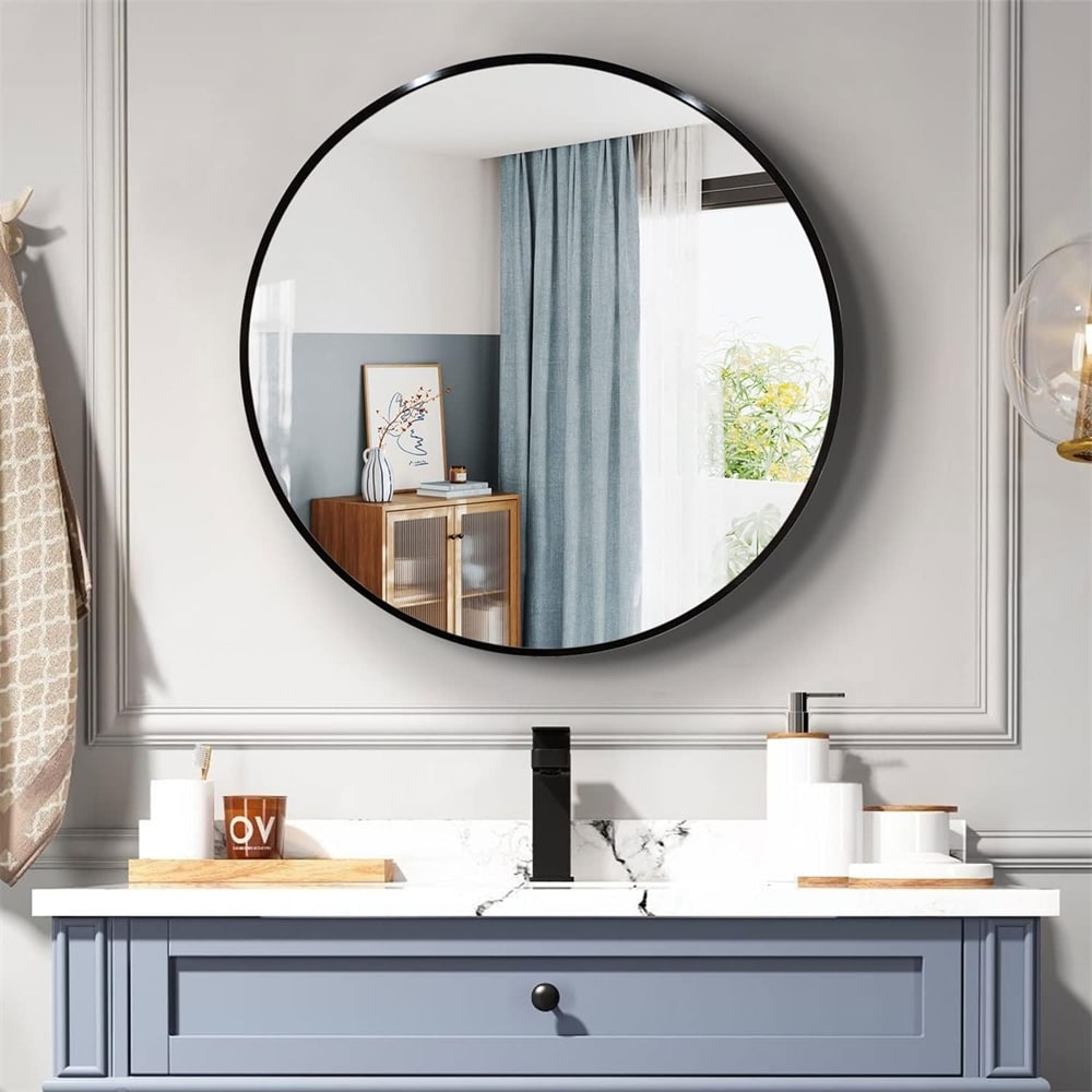 36 IN Metal Round mirror