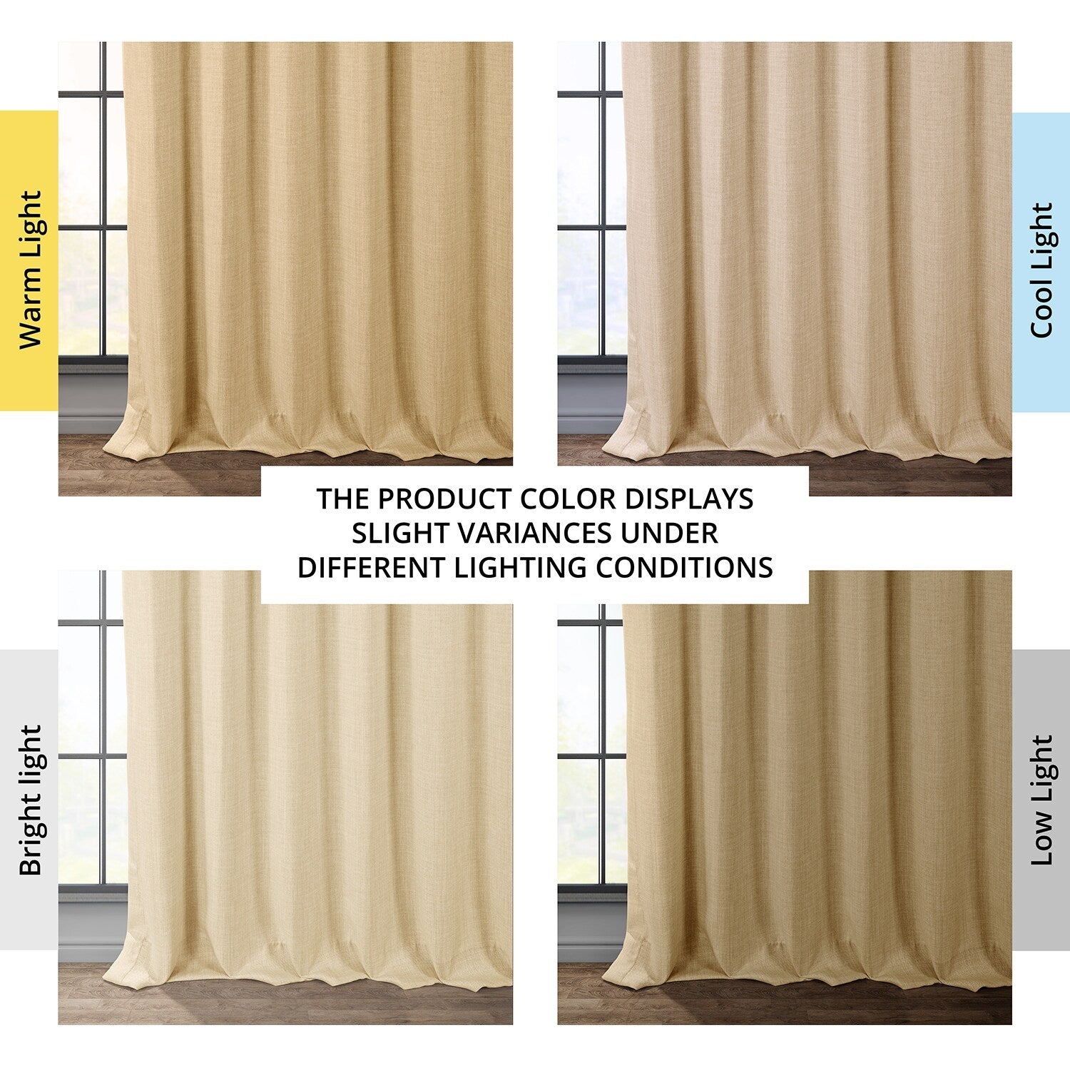 Exclusive Fabrics Faux Linen Room Darkening Curtain (1 Panel)