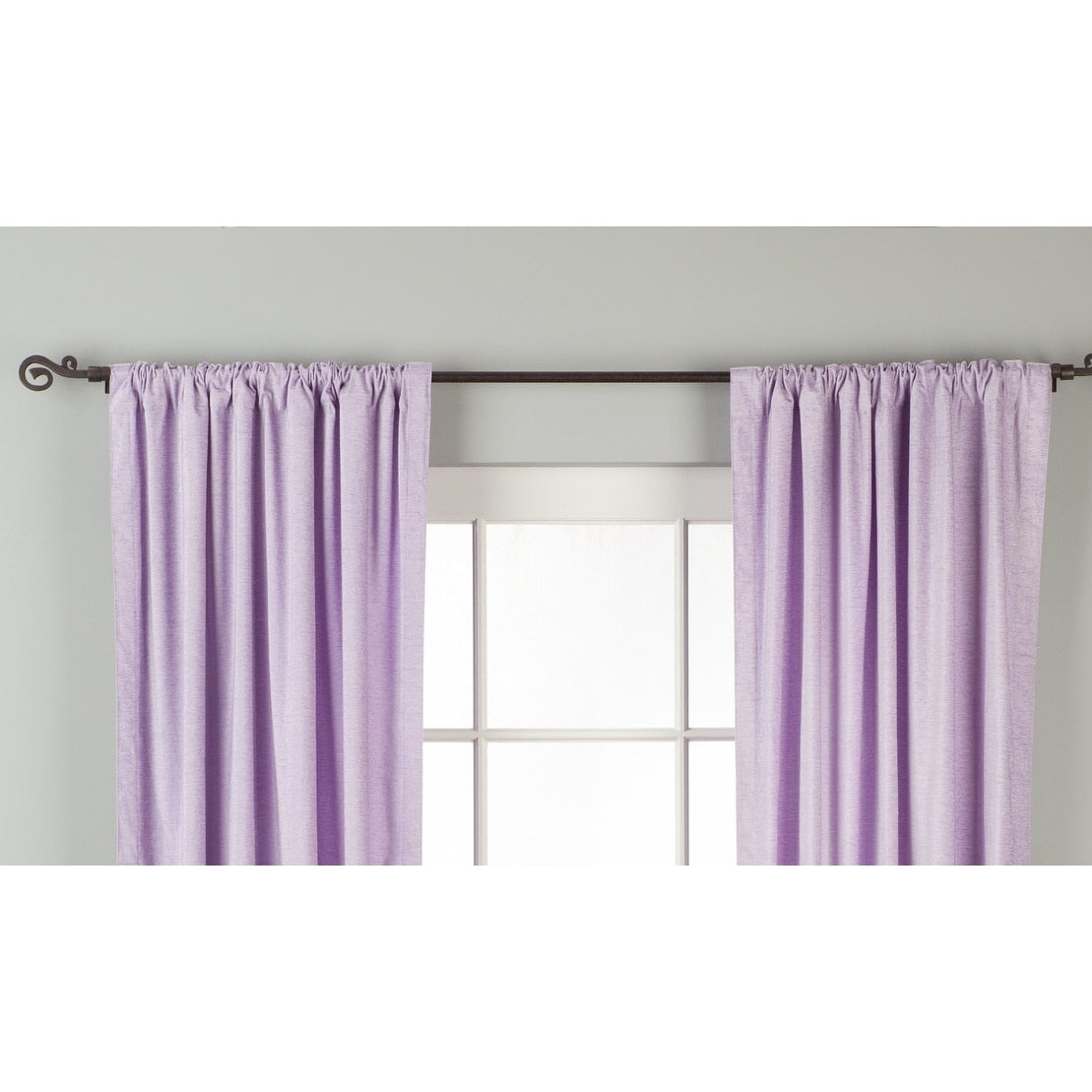 Lavender Rod Pocket Velvet Curtain / Drape / Panel - Piece