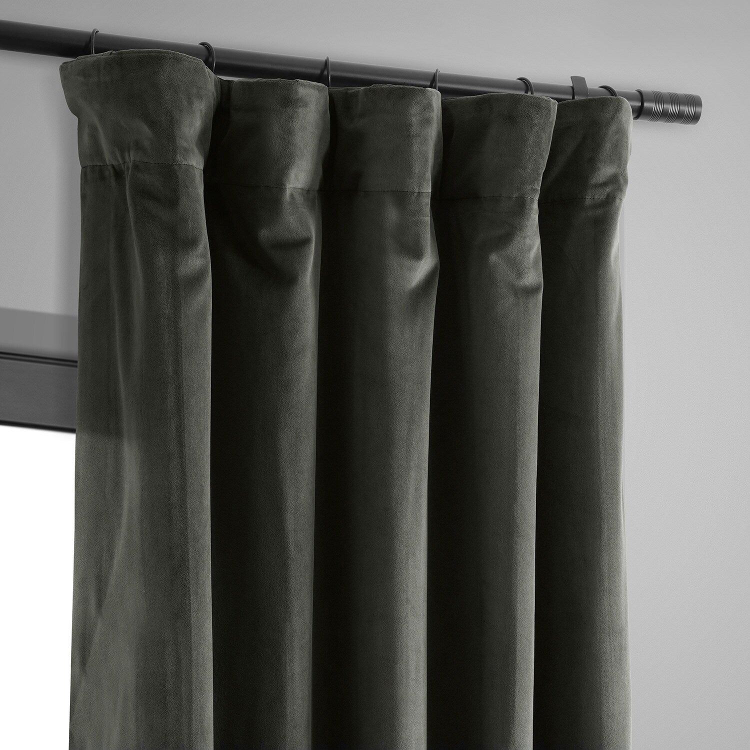 Exclusive Fabrics Signature Velvet Blackout Curtain 120 Inches Long (1 Panel)