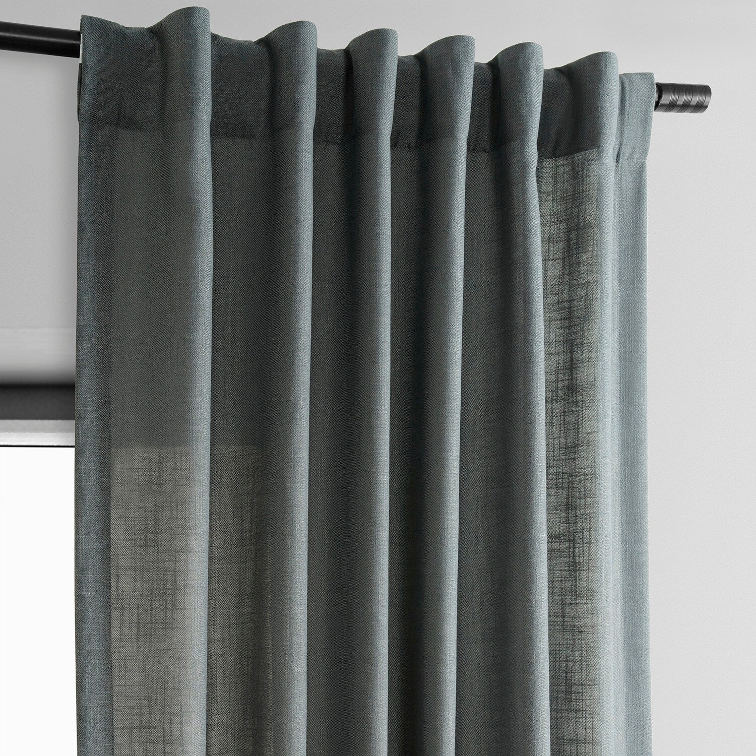 Exclusive Fabrics Classic Faux Linen Curtain (1 Panel)