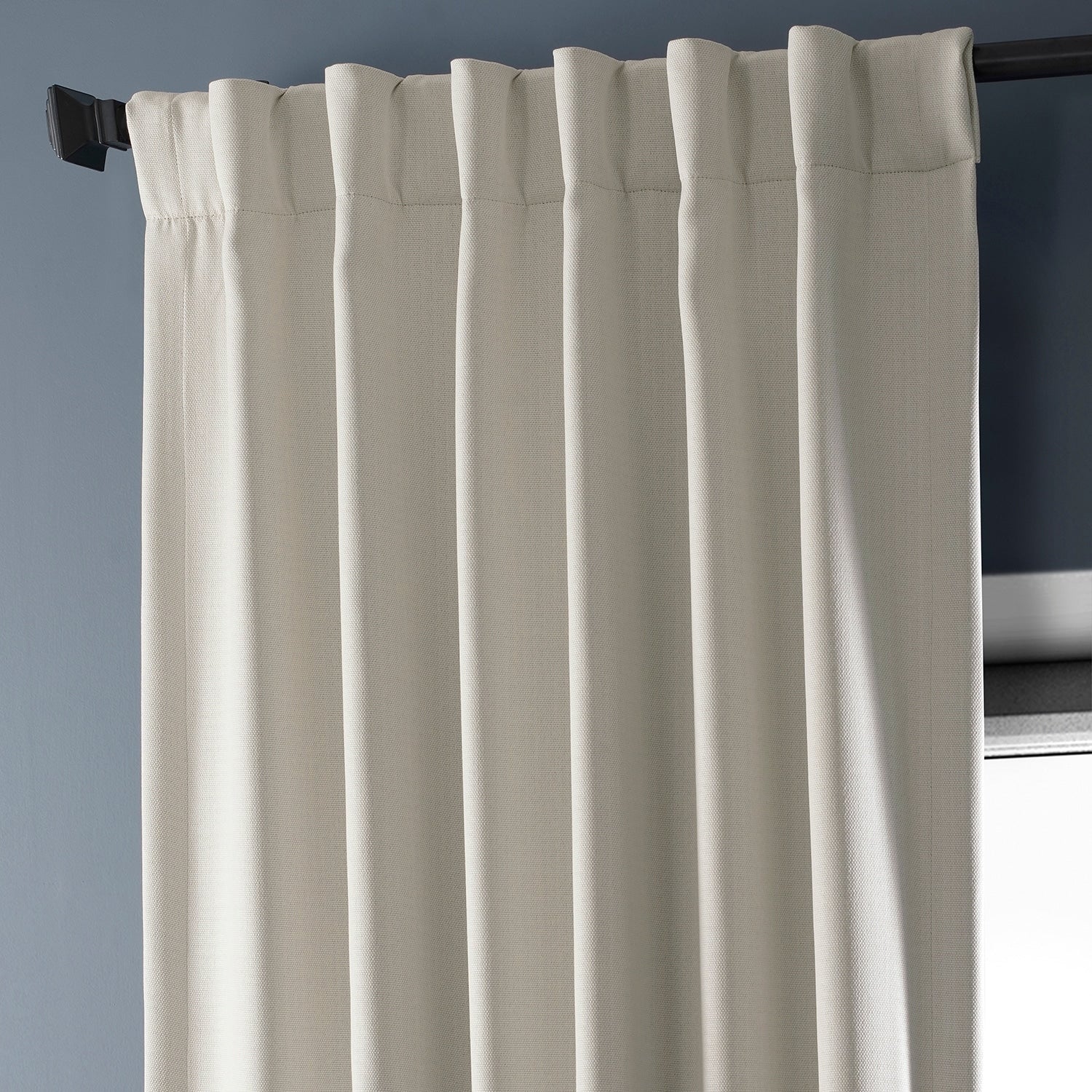 Exclusive Fabrics Faux Linen Room Darkening Curtain (1 Panel)