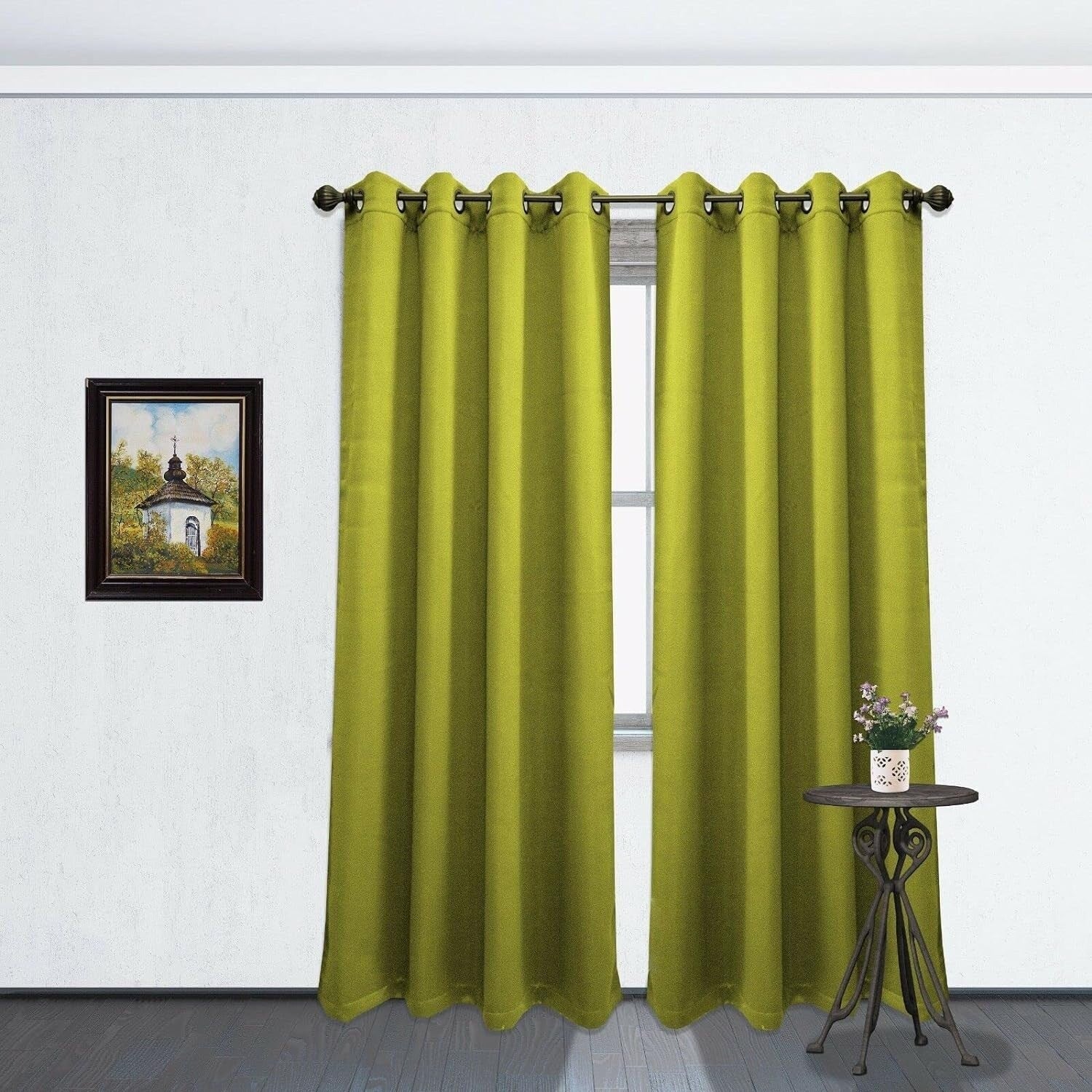 Blackout Window Curtain Panel, Grommet Drapes, 54x84 Tessa Single Panel