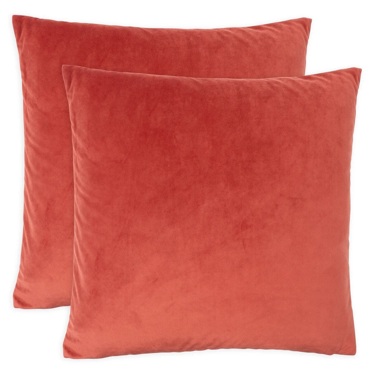 KAF Home Square Velvet Pillow Cover, Set of 2