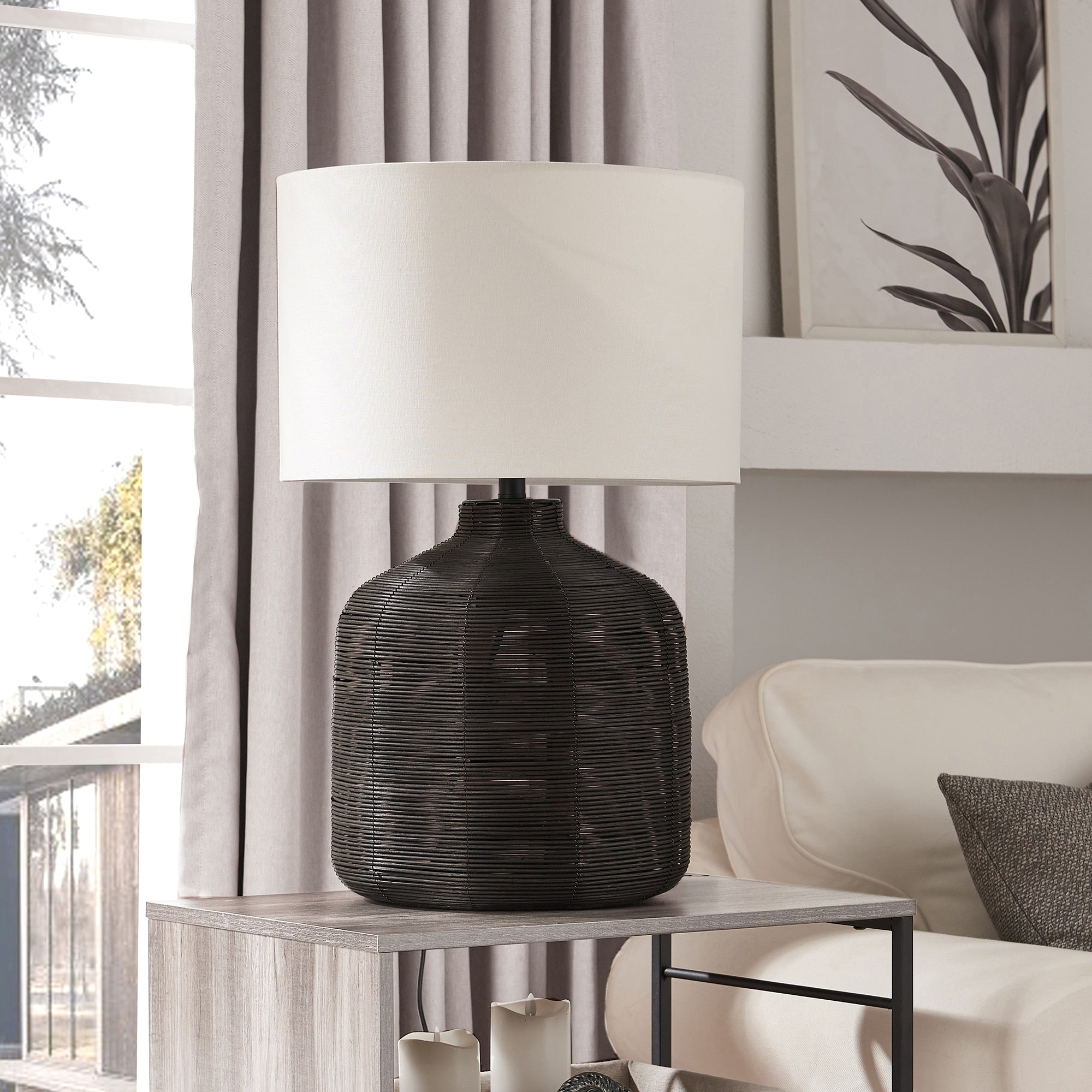 Jolina Rattan Table Lamp