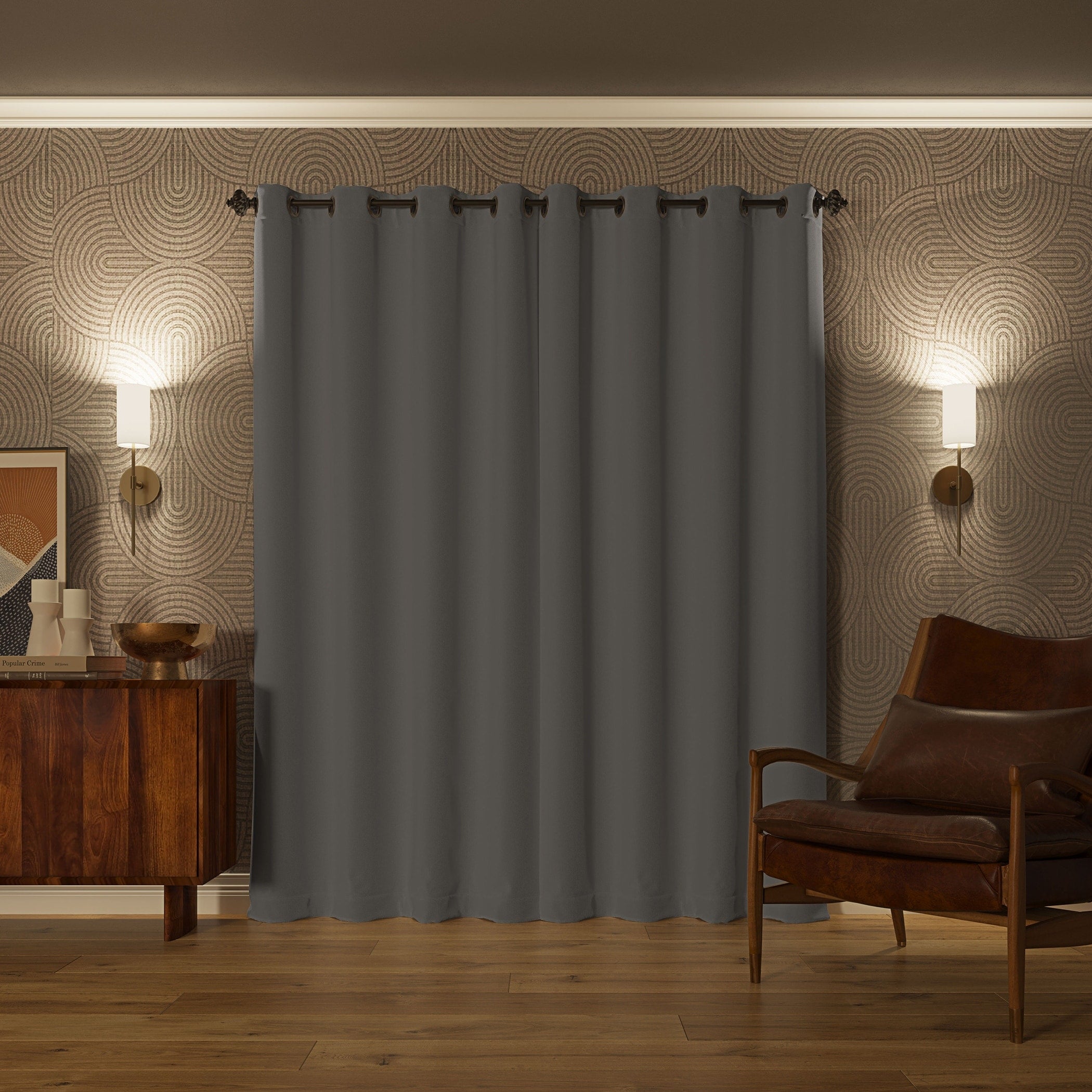 Sun Zero Oslo Theater Grade Extreme Total Blackout Grommet 1-Piece Curtain Panel, Single Panel