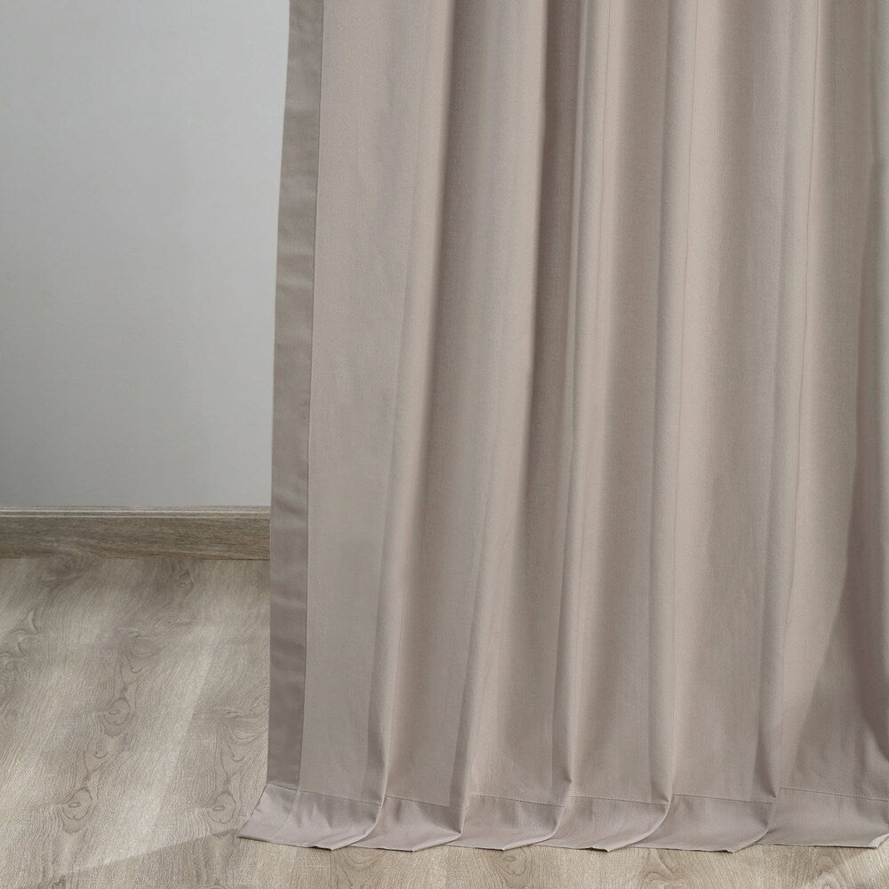 Exclusive Fabrics Solid Cotton Tie-Top Curtain (1 Panel)