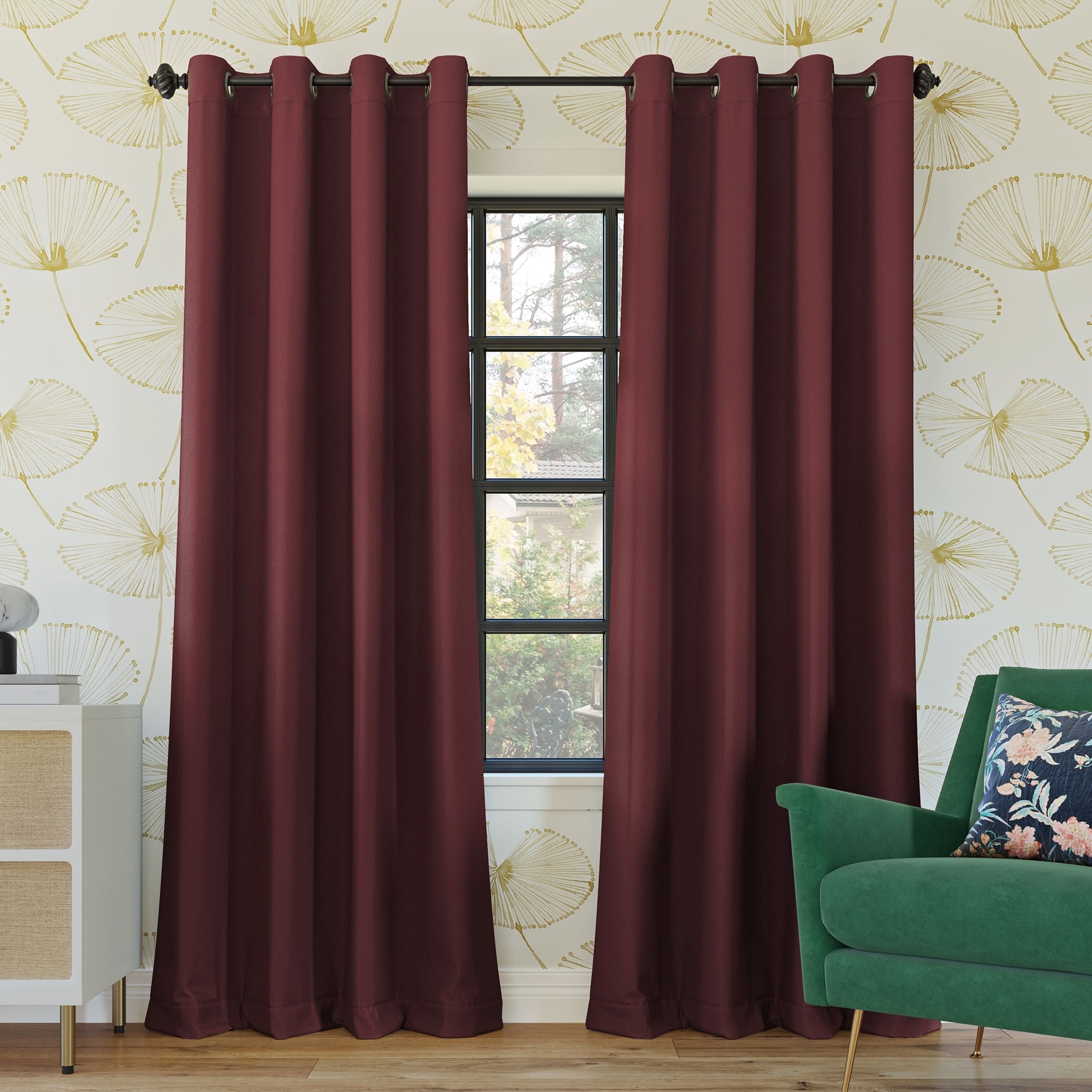 Sun Zero Oslo Theater Grade Extreme Total Blackout Grommet 1-Piece Curtain Panel, Single Panel