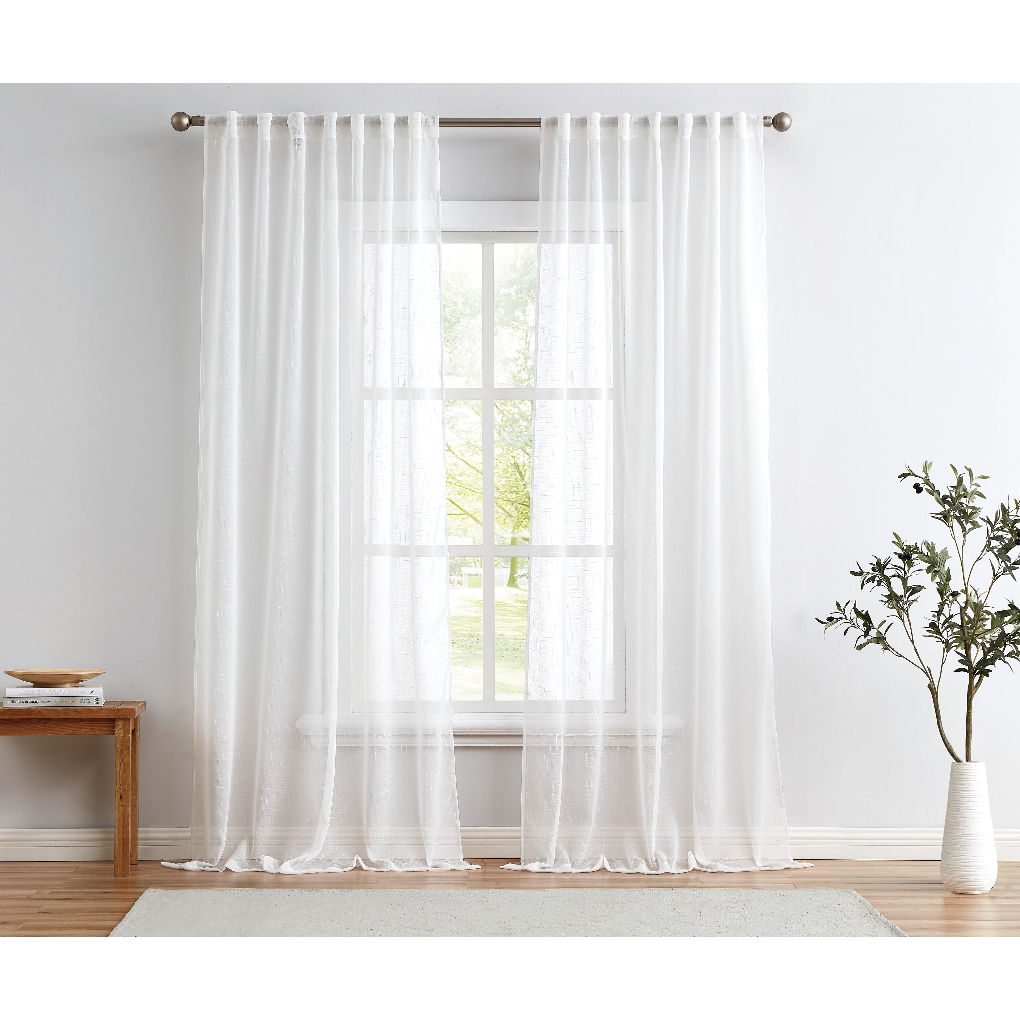 Cannon Sheer Window Curtain Panel Pair