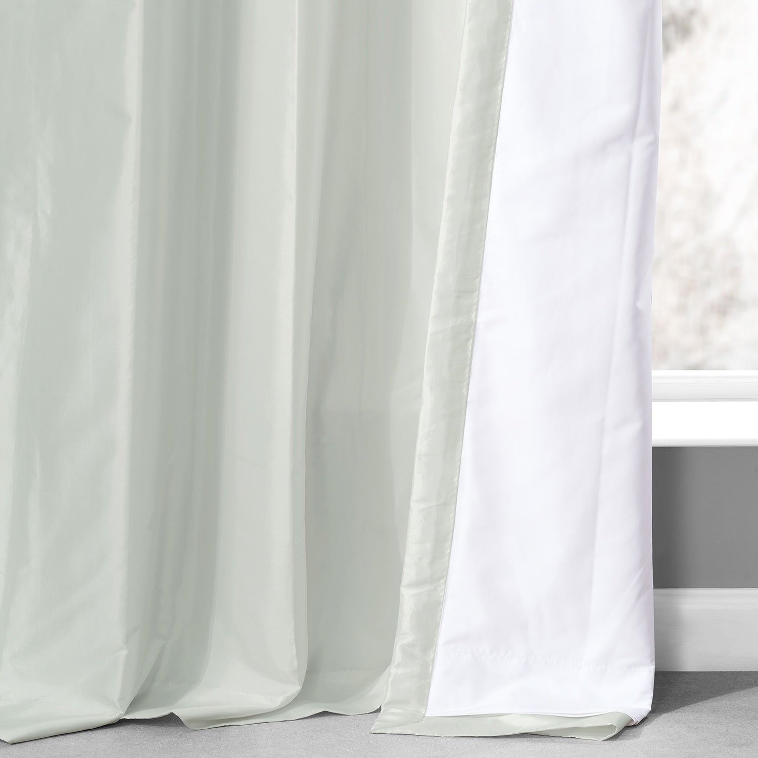 Exclusive Fabrics Single Ruched Faux Solid Taffeta Curtain (1 Panel)