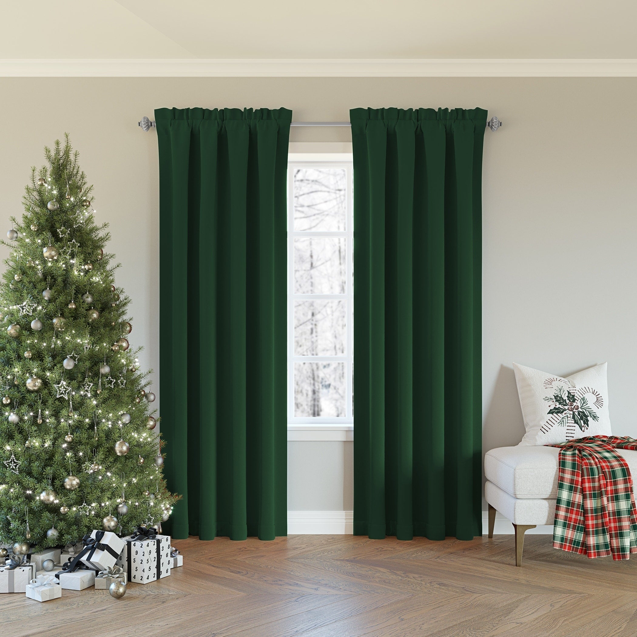 Sun Zero Oslo Theater Grade Extreme Total Blackout Rod Pocket 1-Piece Curtain Panel, Single Panel