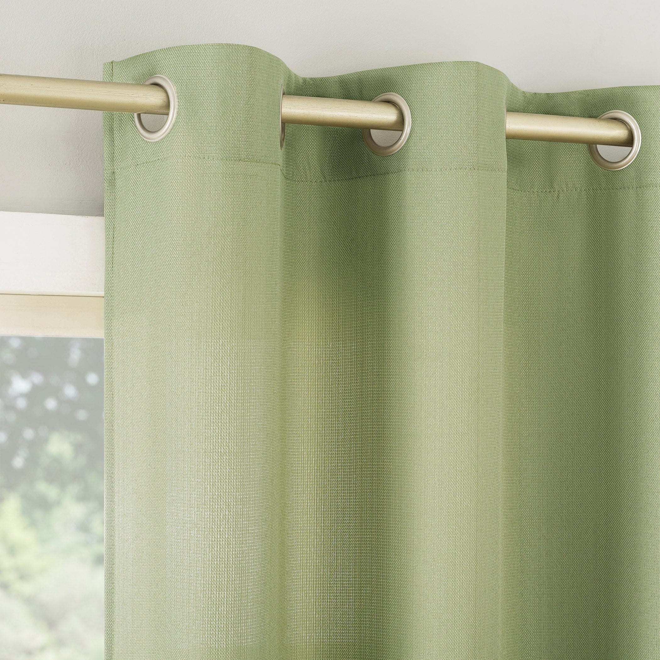 No. 918 Sora Casual Textured Grommet Curtain Panel, Single Panel