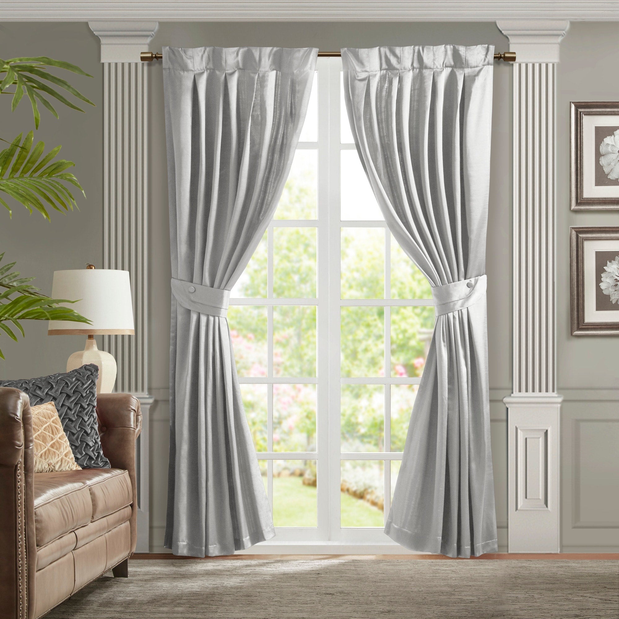 Croscill Classics Avignon Pleat Curtain Panel with Tieback (Single)