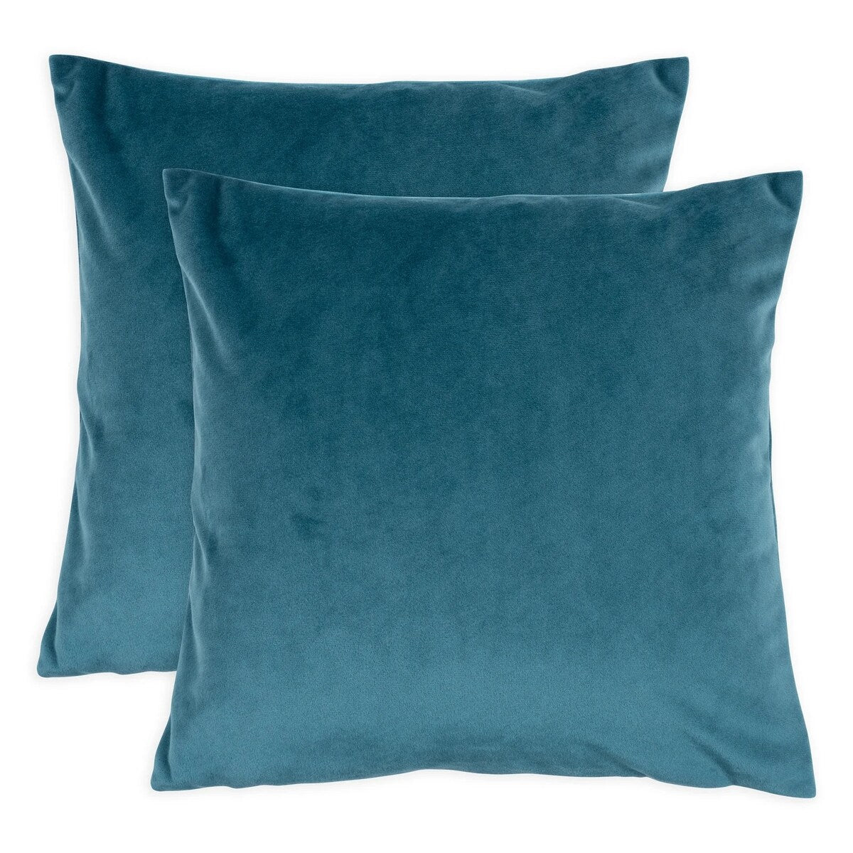 KAF Home Square Velvet Pillow Cover, Set of 2