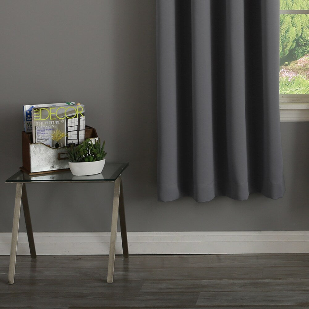 Aurora Home Thermal Insulated 72-inch Blackout Curtain Pair - 52 x 72