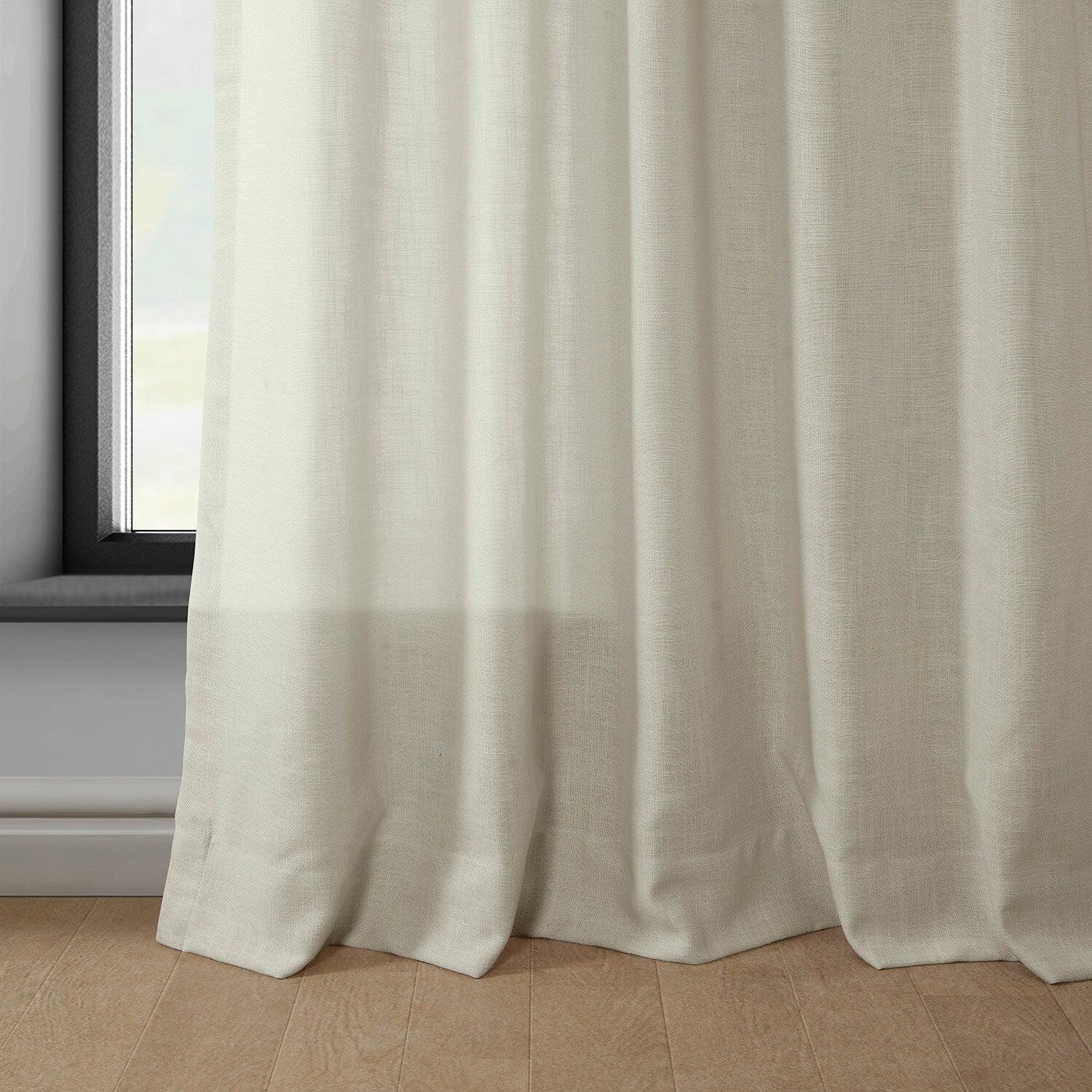 Exclusive Fabrics Classic Faux Linen Curtain (1 Panel)