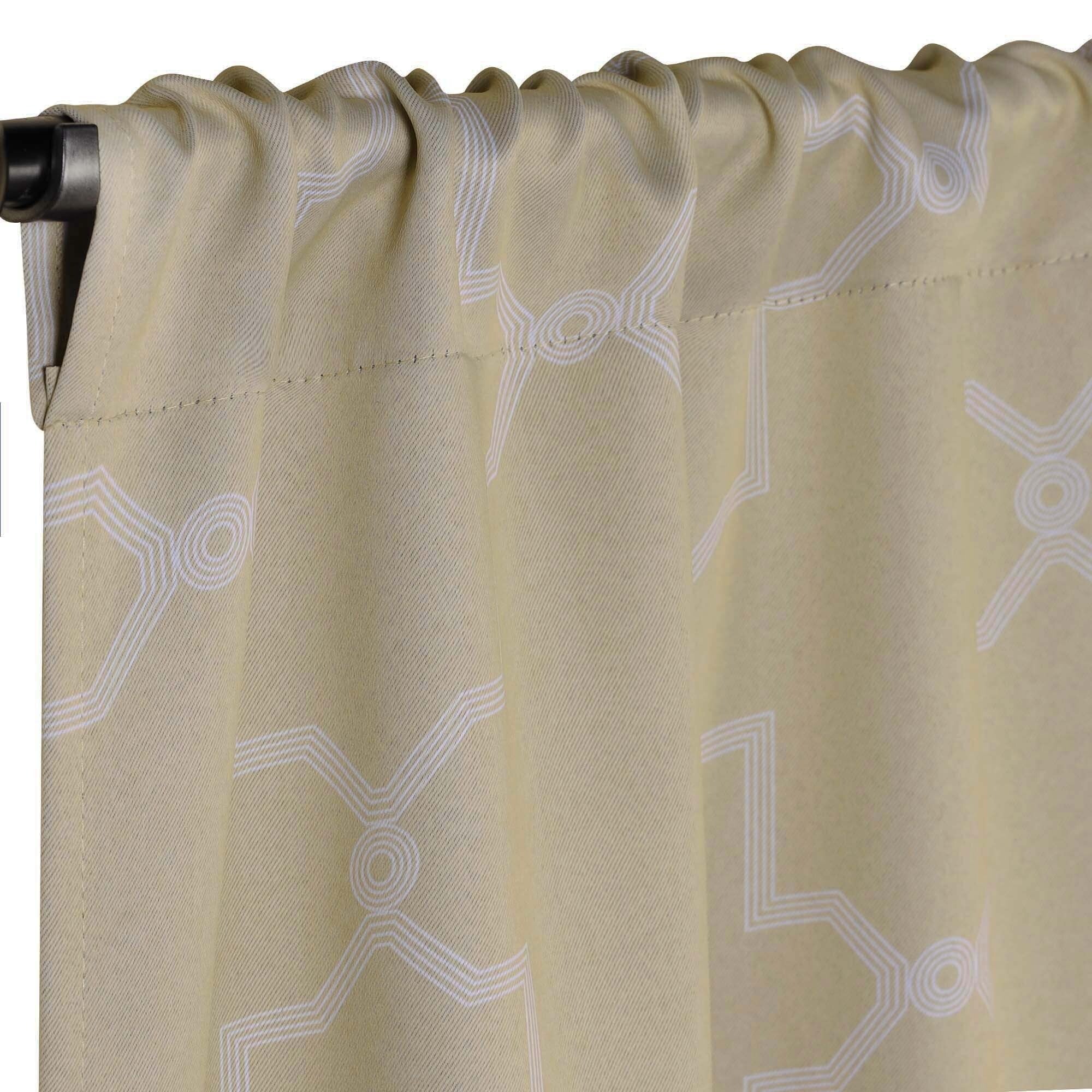 Imperial Trellis Washable Room Darkening Blackout Curtains, Set of 2 Panels